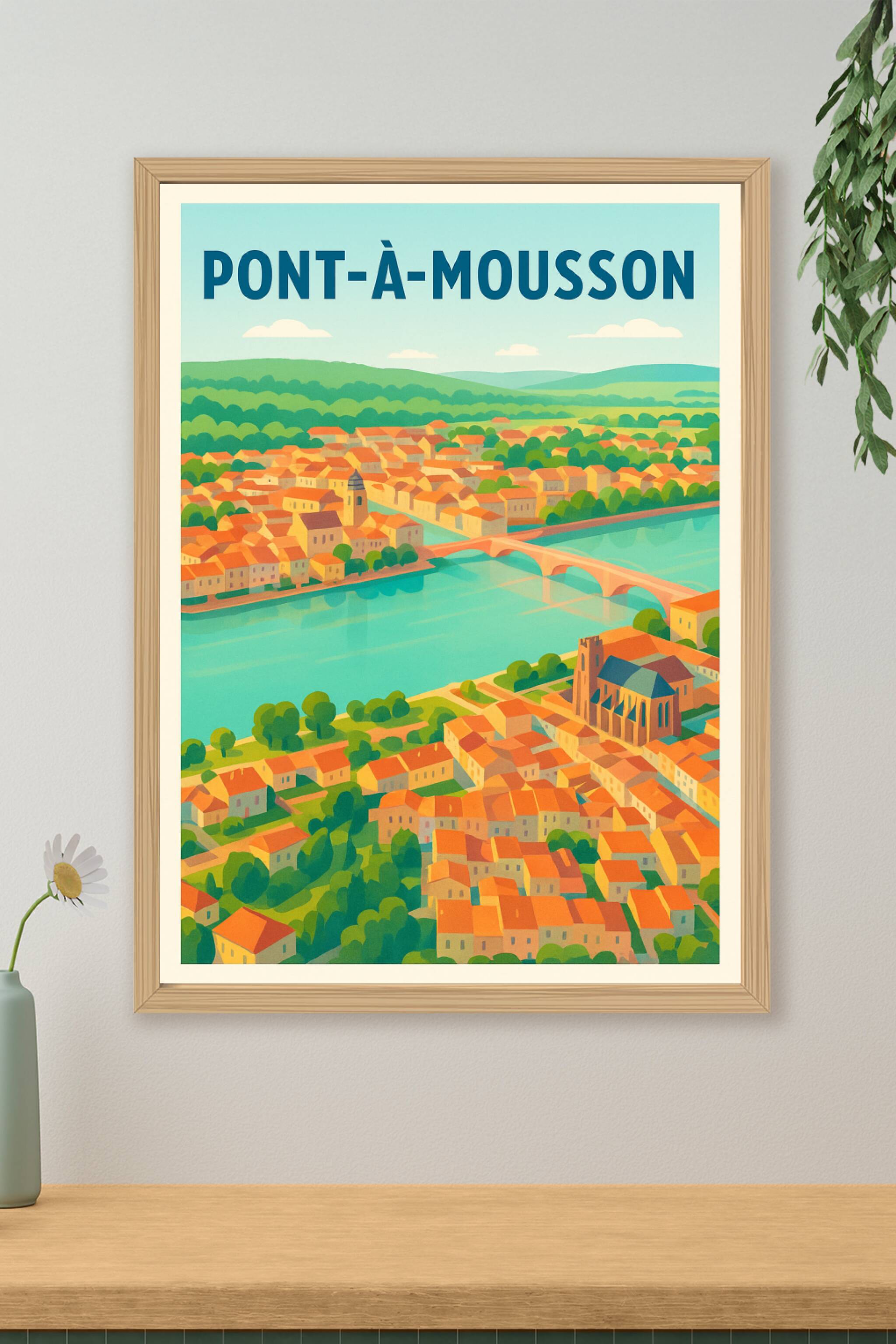 Affiche de Pont-à-Mousson - Charme et Sérénité entre Moselle et histoire