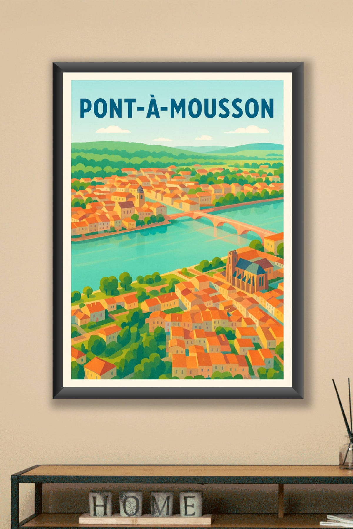 Affiche de Pont-à-Mousson - Charme et Sérénité entre Moselle et histoire