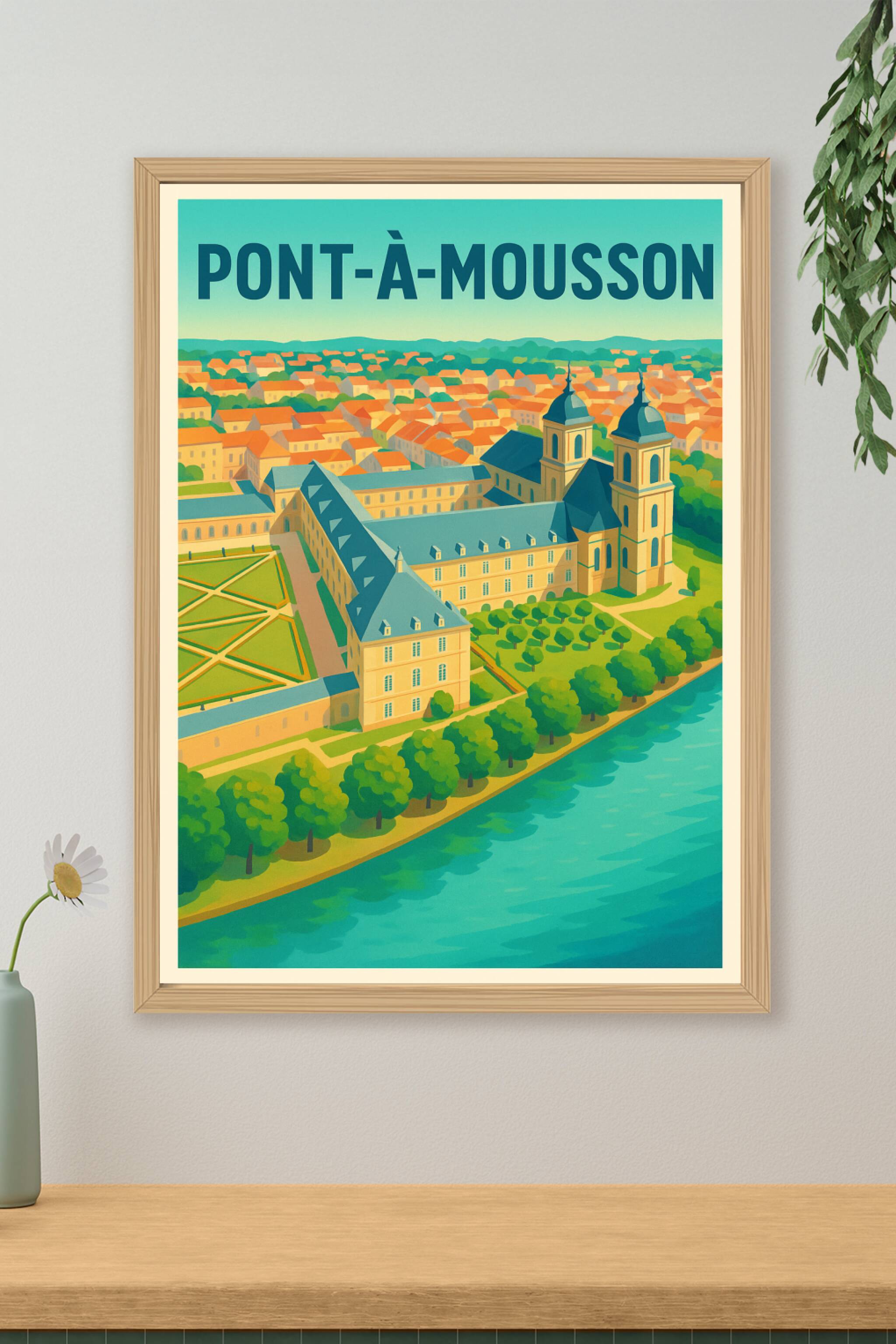 Affiche de Pont-à-Mousson - Charme historique au bord de la Moselle