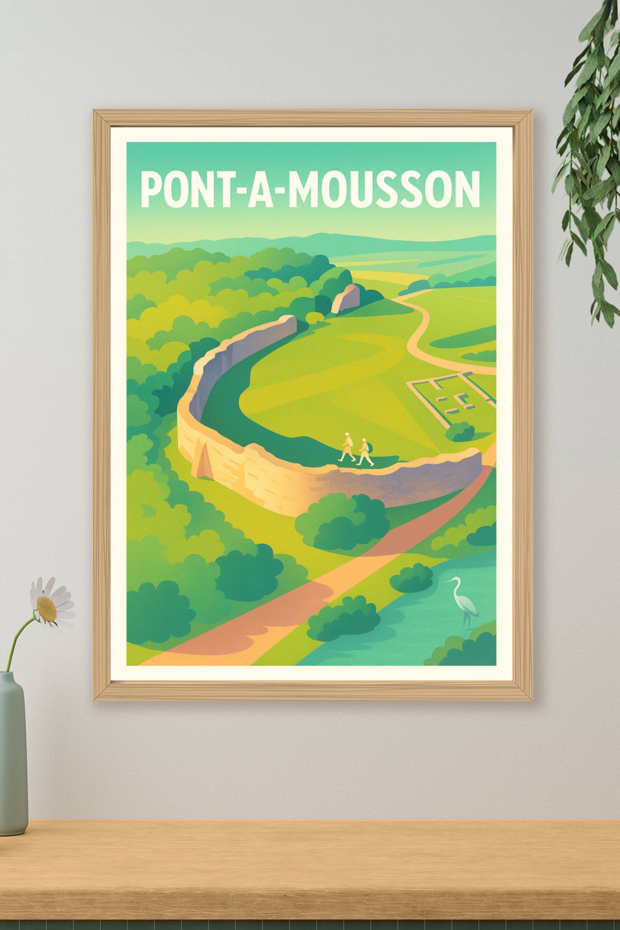 Affiche de Pont-à-Mousson - Évasion et nature au fil des remparts