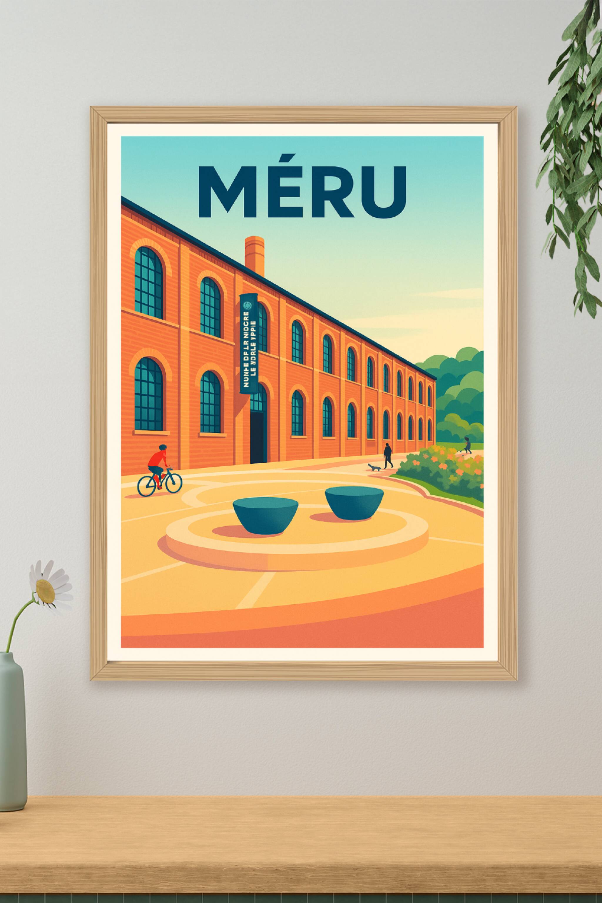Affiche de Méru - Harmonie architecturale et douceur de vivre