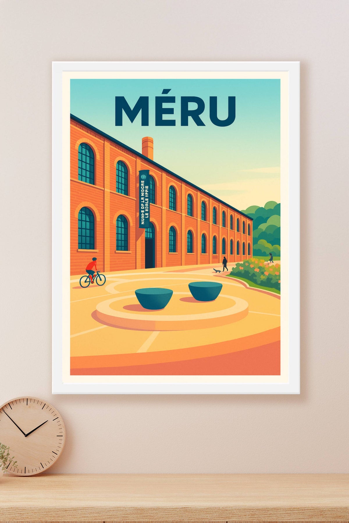 Affiche de Méru - Harmonie architecturale et douceur de vivre