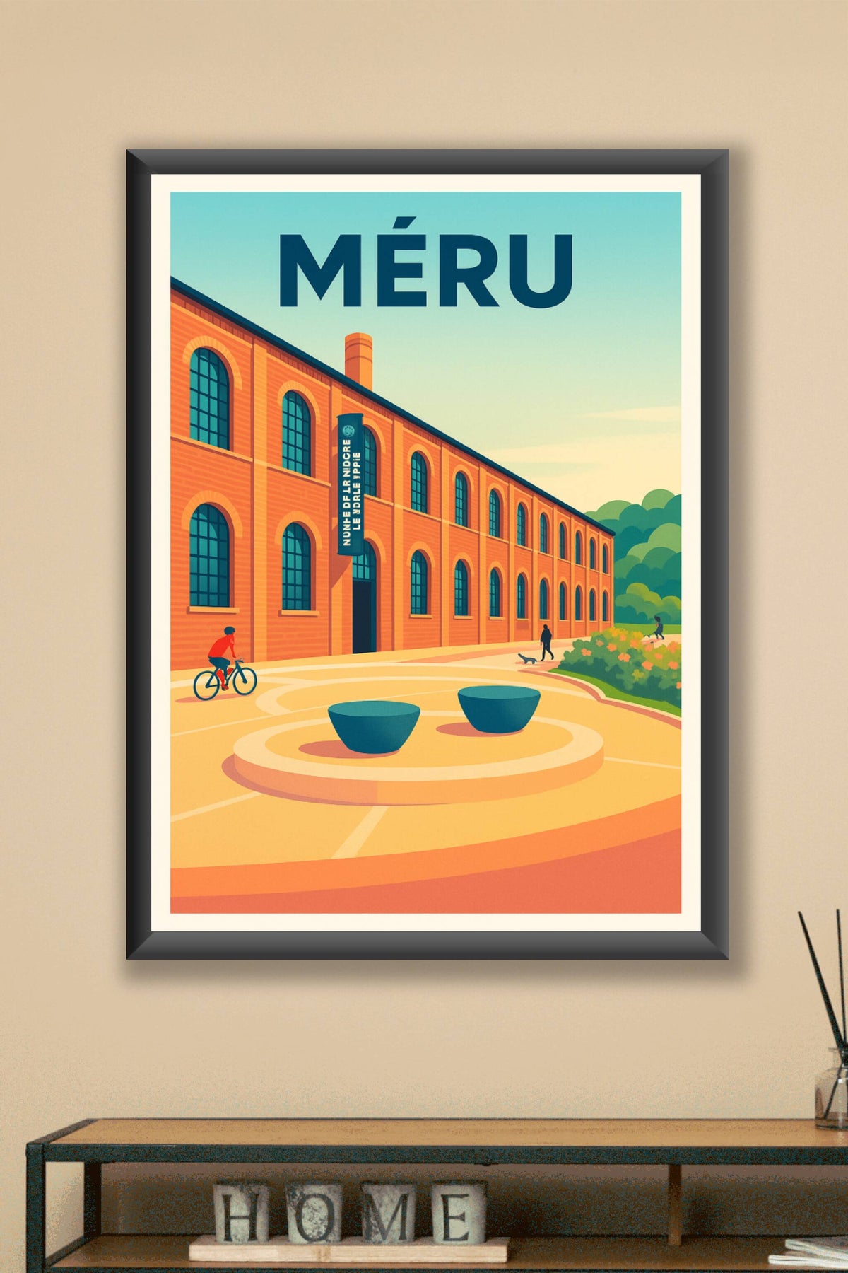 Affiche de Méru - Harmonie architecturale et douceur de vivre