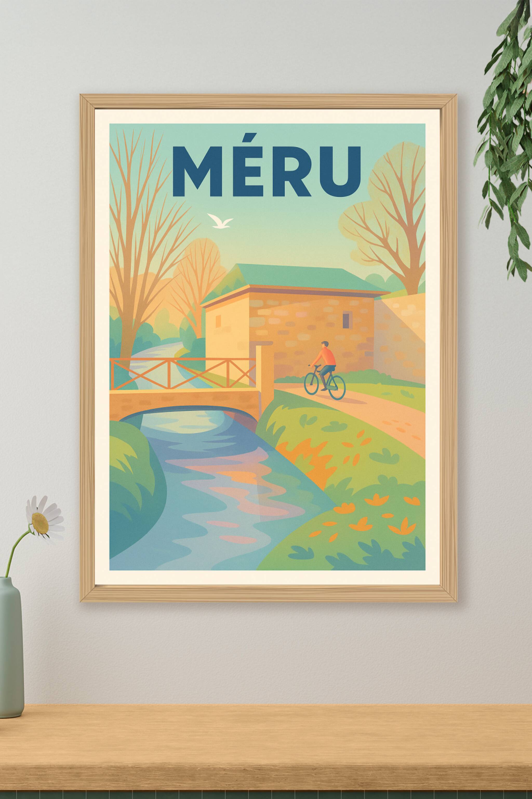 Affiche de Méru - Harmonie bucolique au fil de l'eau