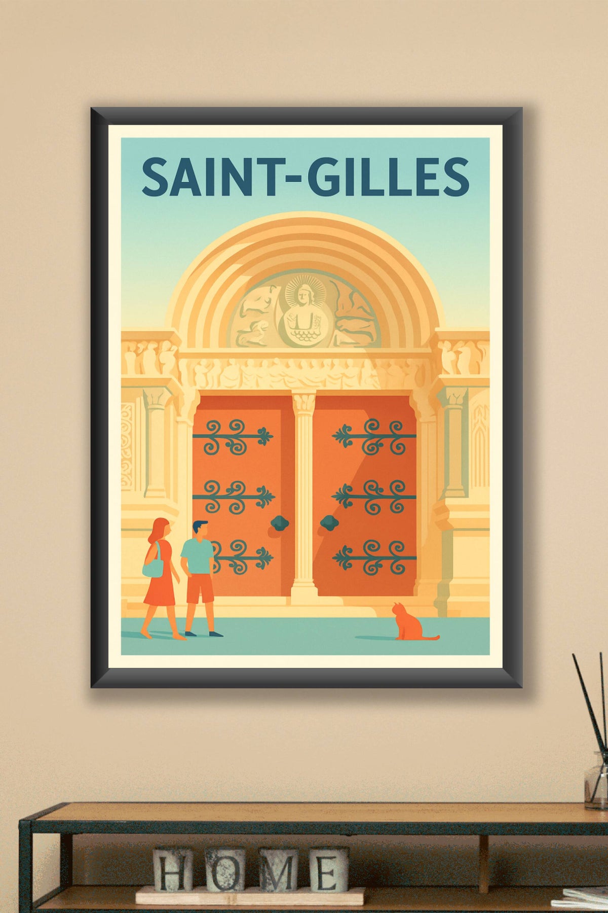 Affiche de Saint-Gilles - Une porte historique pleine de charme