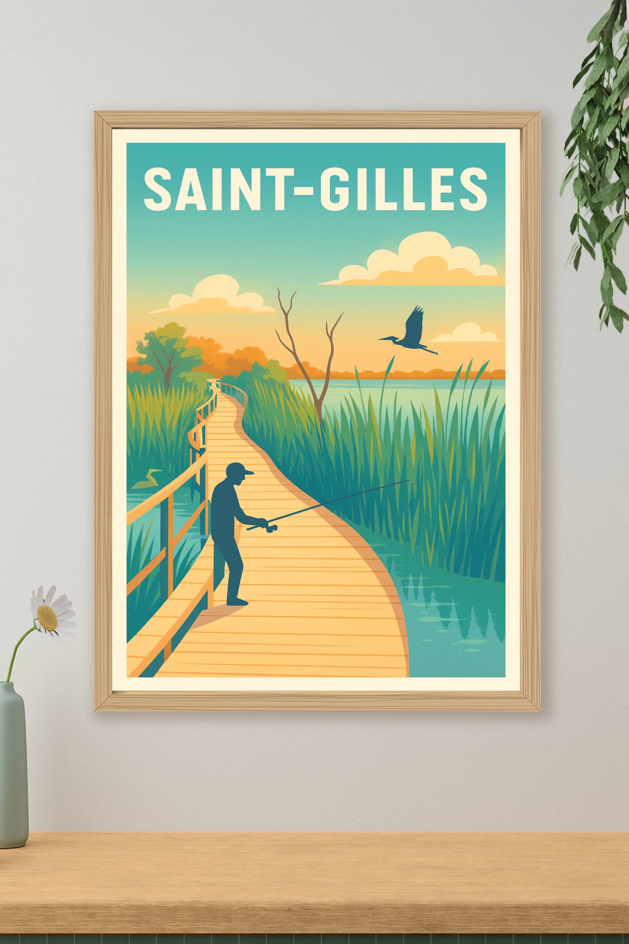Affiche de Saint-Gilles - Escapade nature au bord de l'eau