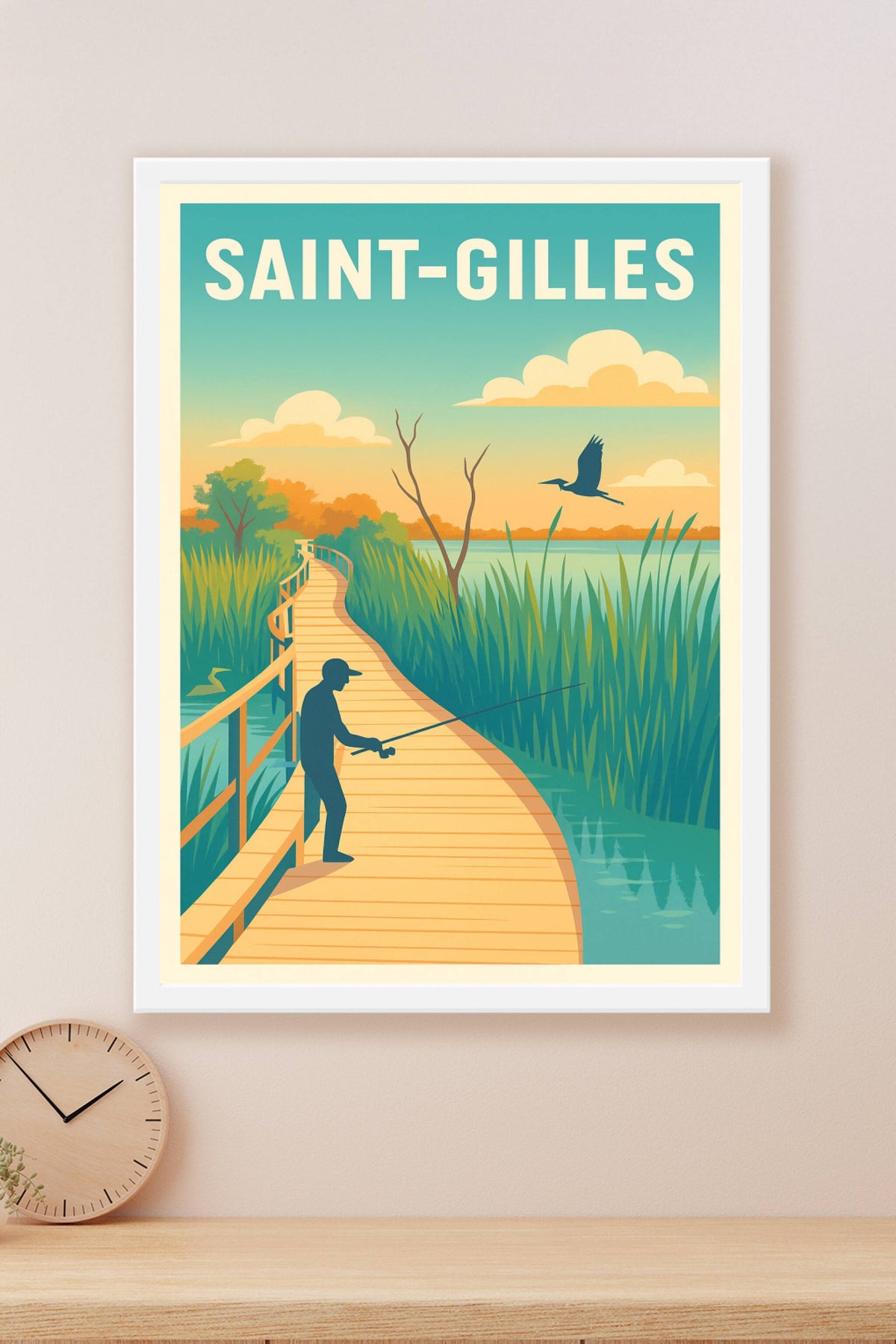 Affiche de Saint-Gilles - Escapade nature au bord de l'eau
