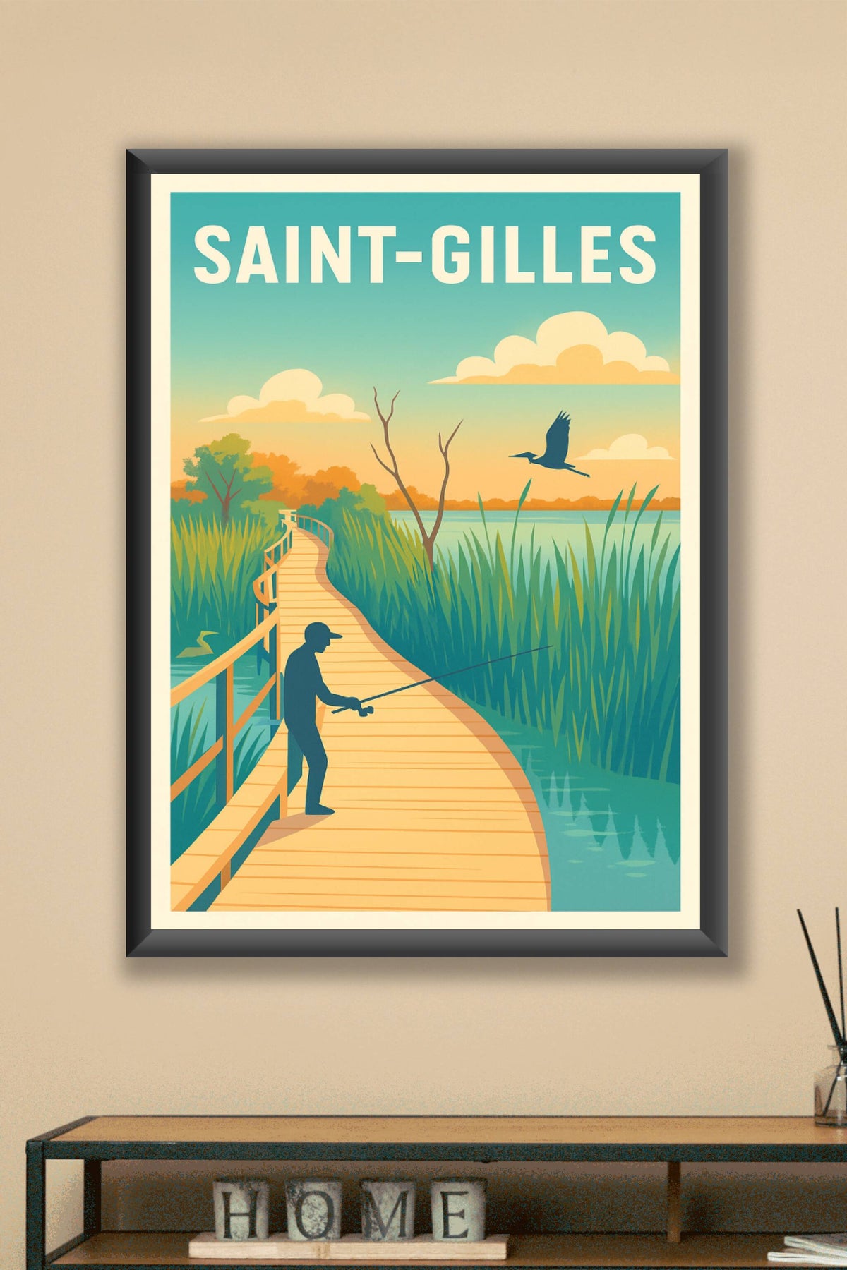 Affiche de Saint-Gilles - Escapade nature au bord de l'eau