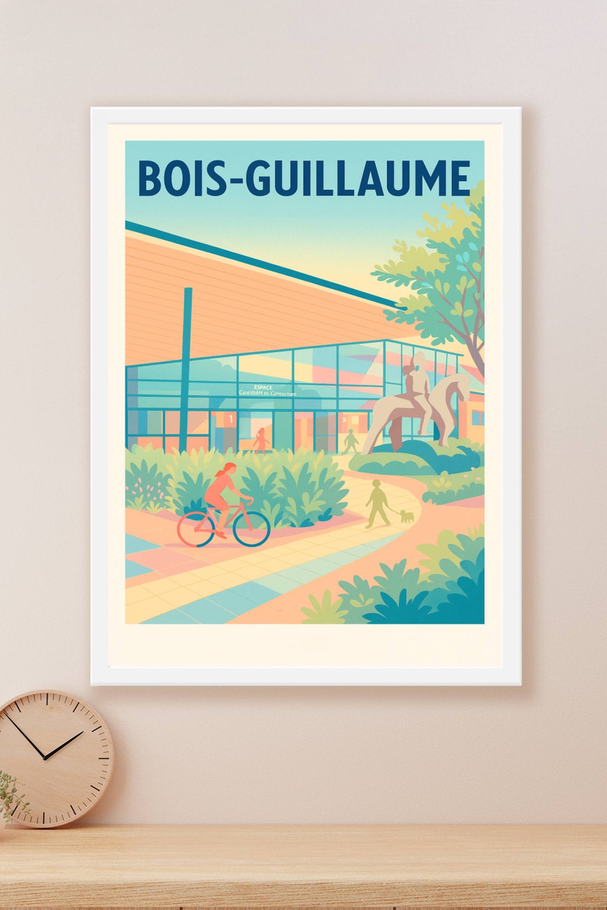 Affiche de Bois-Guillaume - Vibrante vie urbaine et nature apaisante