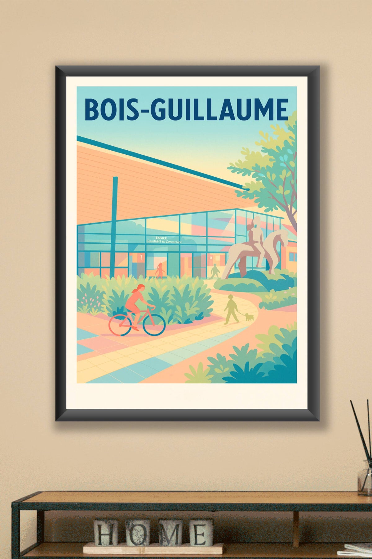Affiche de Bois-Guillaume - Vibrante vie urbaine et nature apaisante