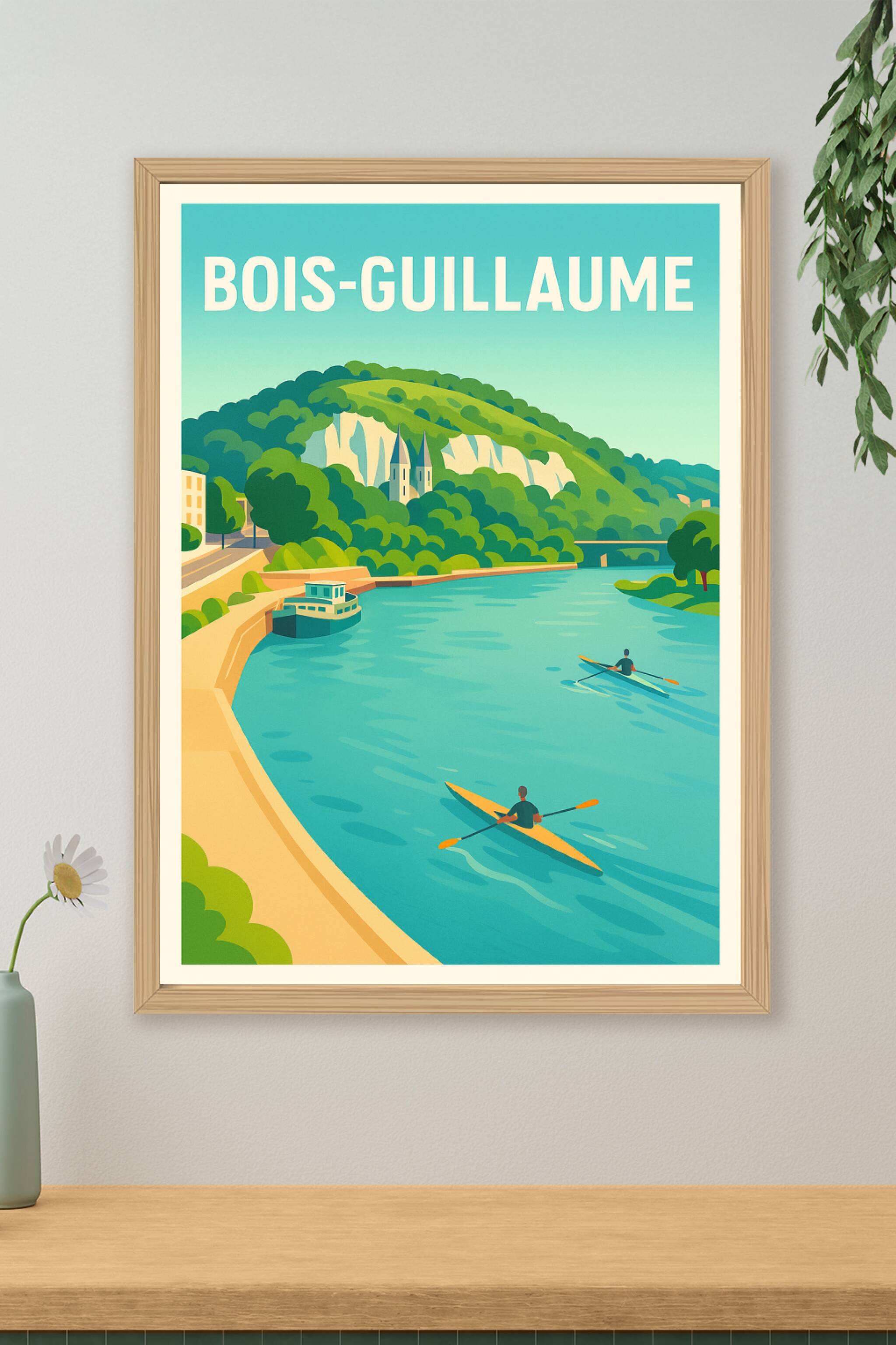 Affiche de Bois-Guillaume - Évasion aquatique et nature préservée