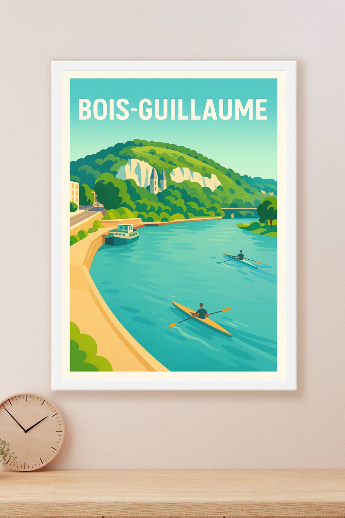 Affiche de Bois-Guillaume - Évasion aquatique et nature préservée