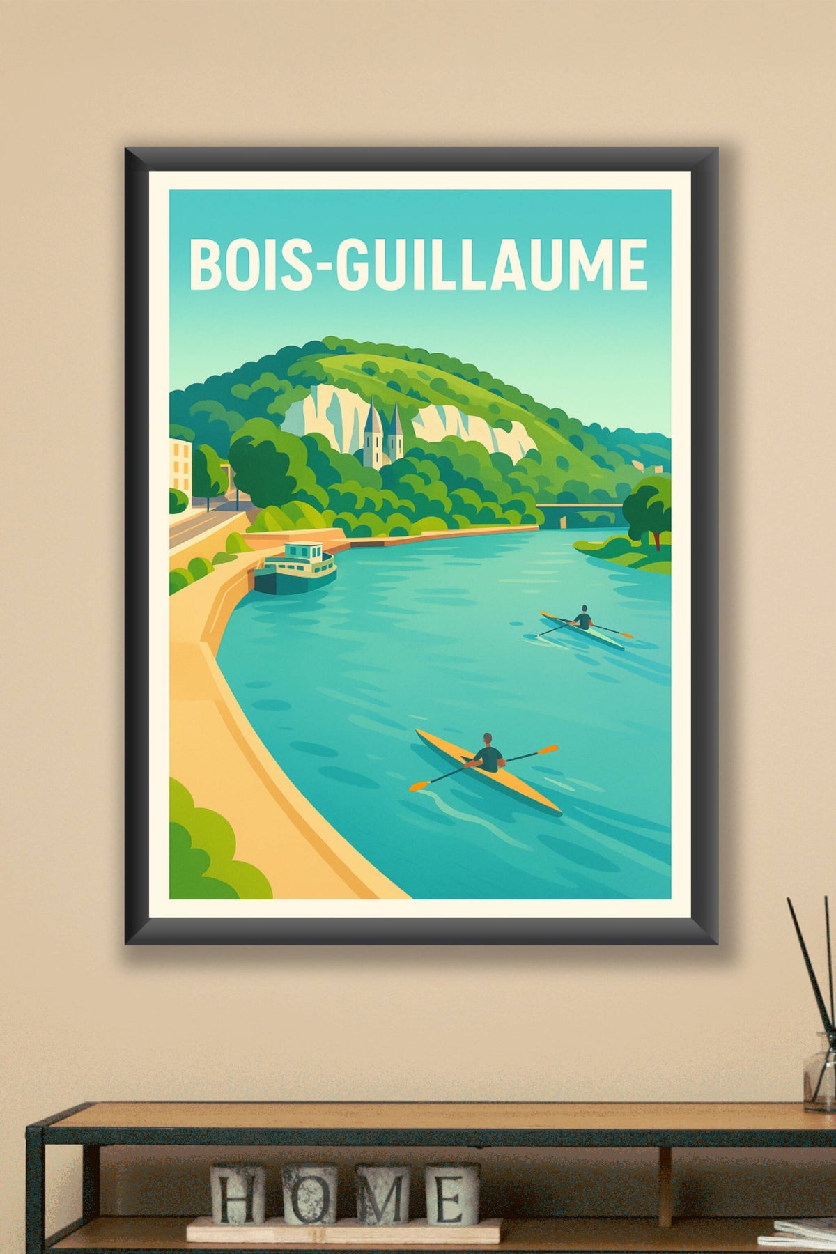 Affiche de Bois-Guillaume - Évasion aquatique et nature préservée