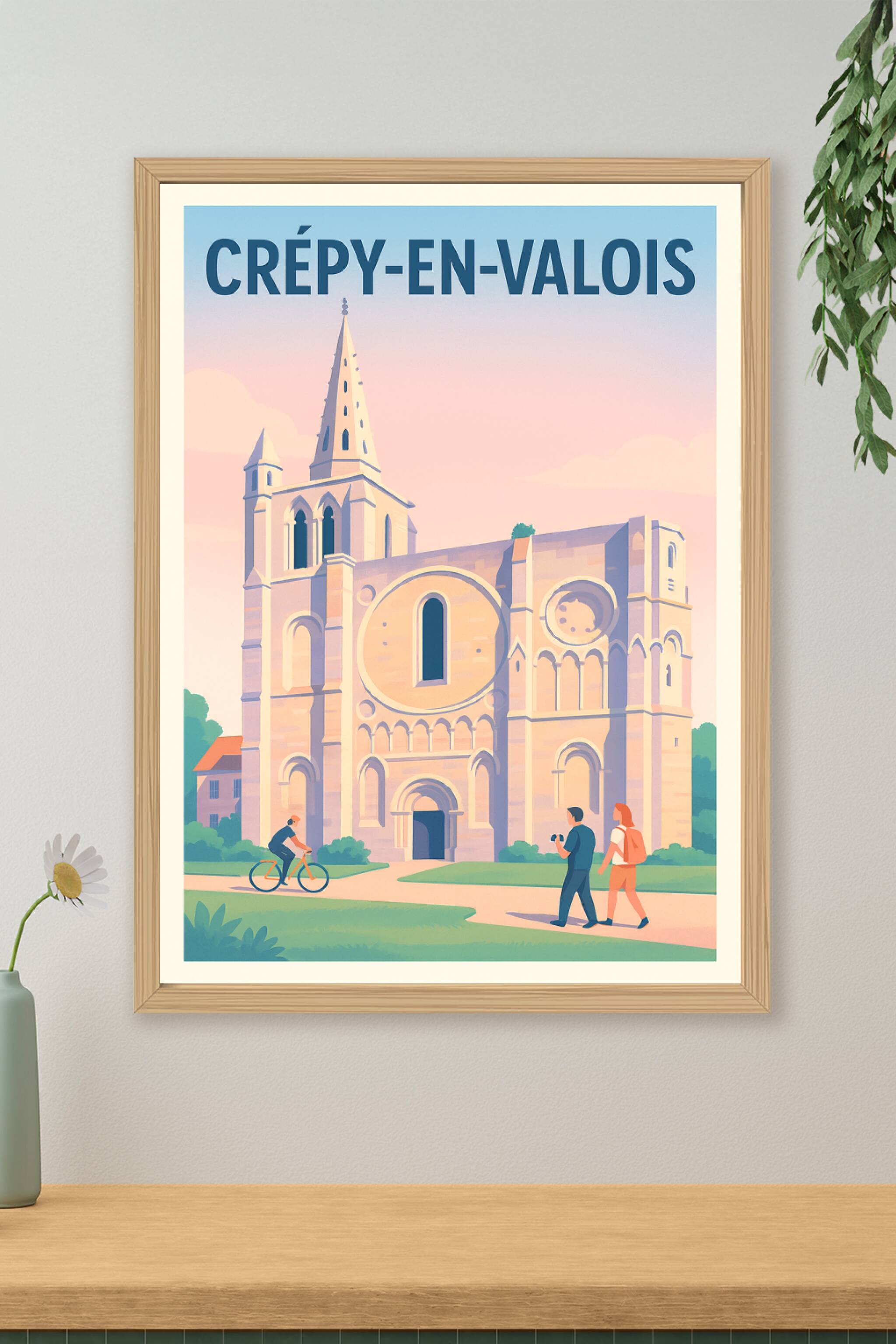 Affiche de Crépy-en-Valois - L'élégance historique au cœur de la ville