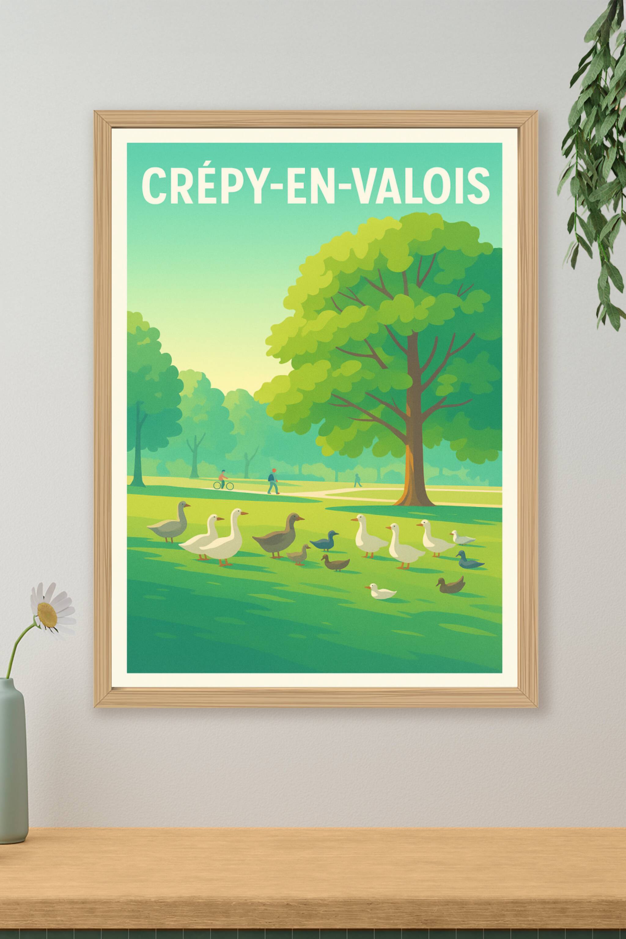Affiche de Crépy-en-Valois - Un havre de nature paisible