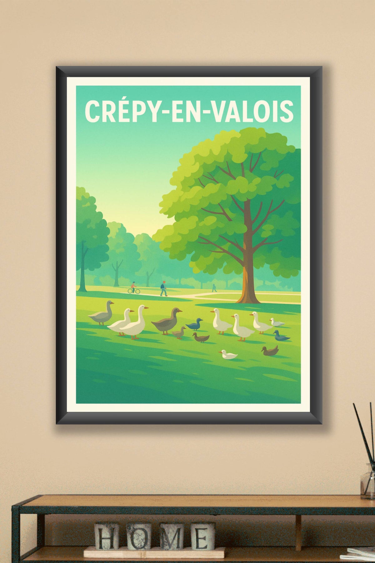 Affiche de Crépy-en-Valois - Un havre de nature paisible