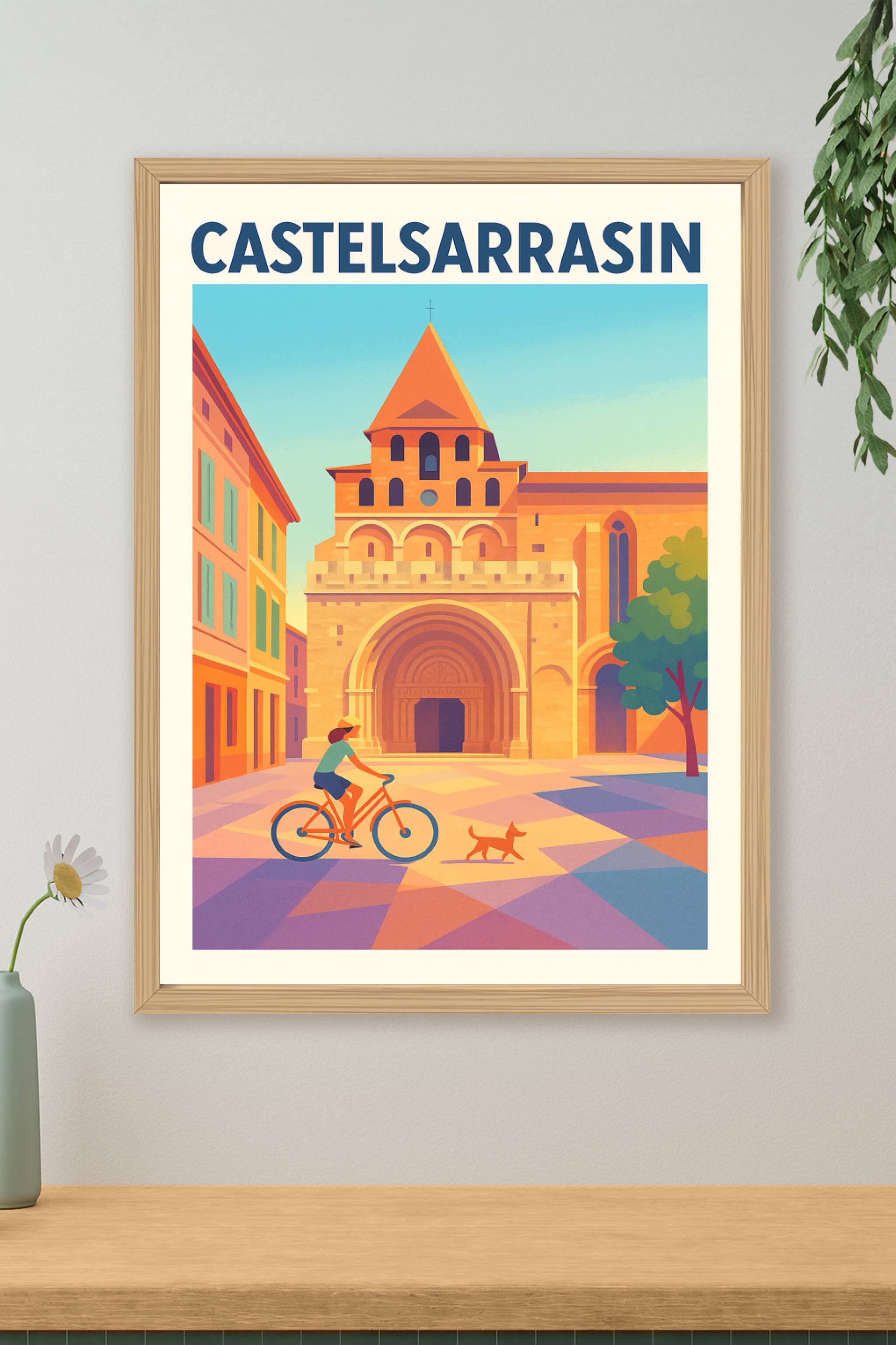 Affiche de Castelsarrasin - Balade ensoleillée au cœur de la ville