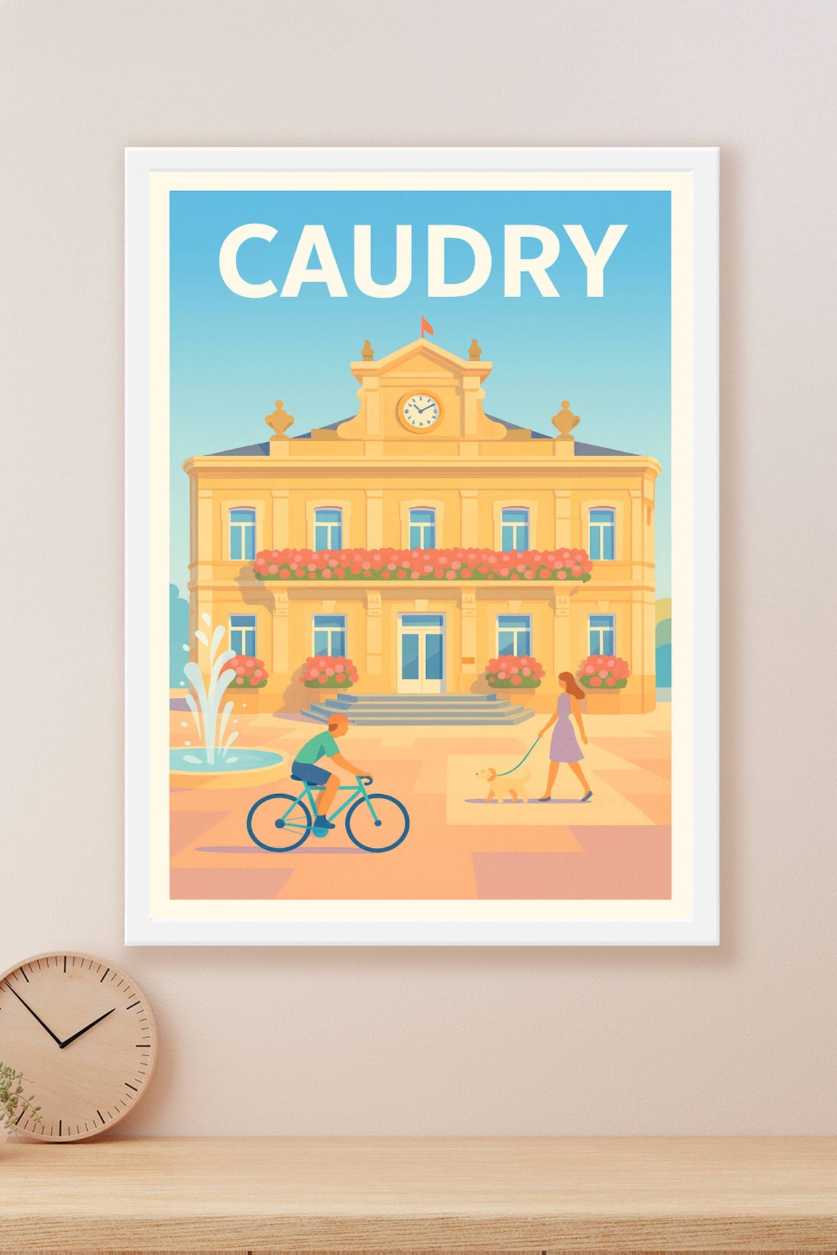 Affiche de Caudry - L'élégance paisible du centre-ville