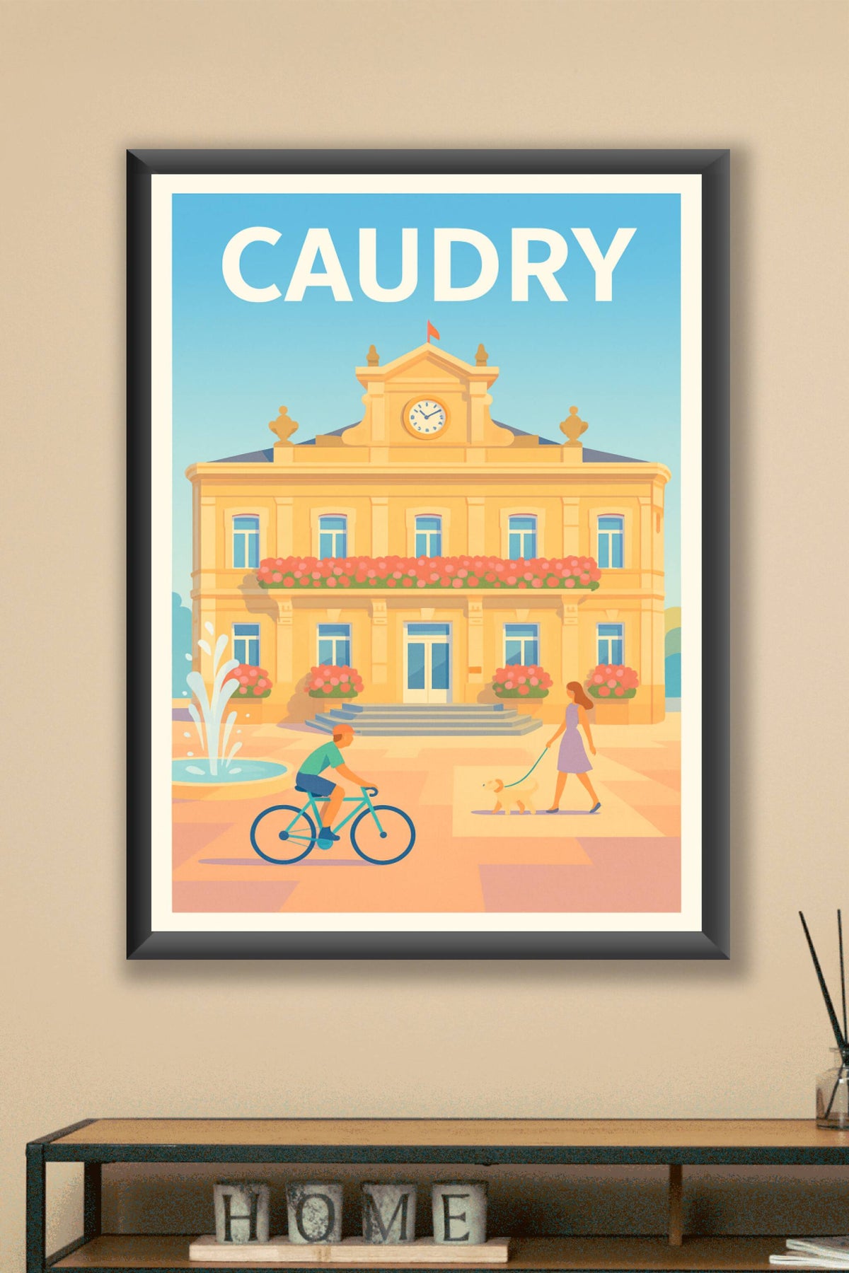 Affiche de Caudry - L'élégance paisible du centre-ville