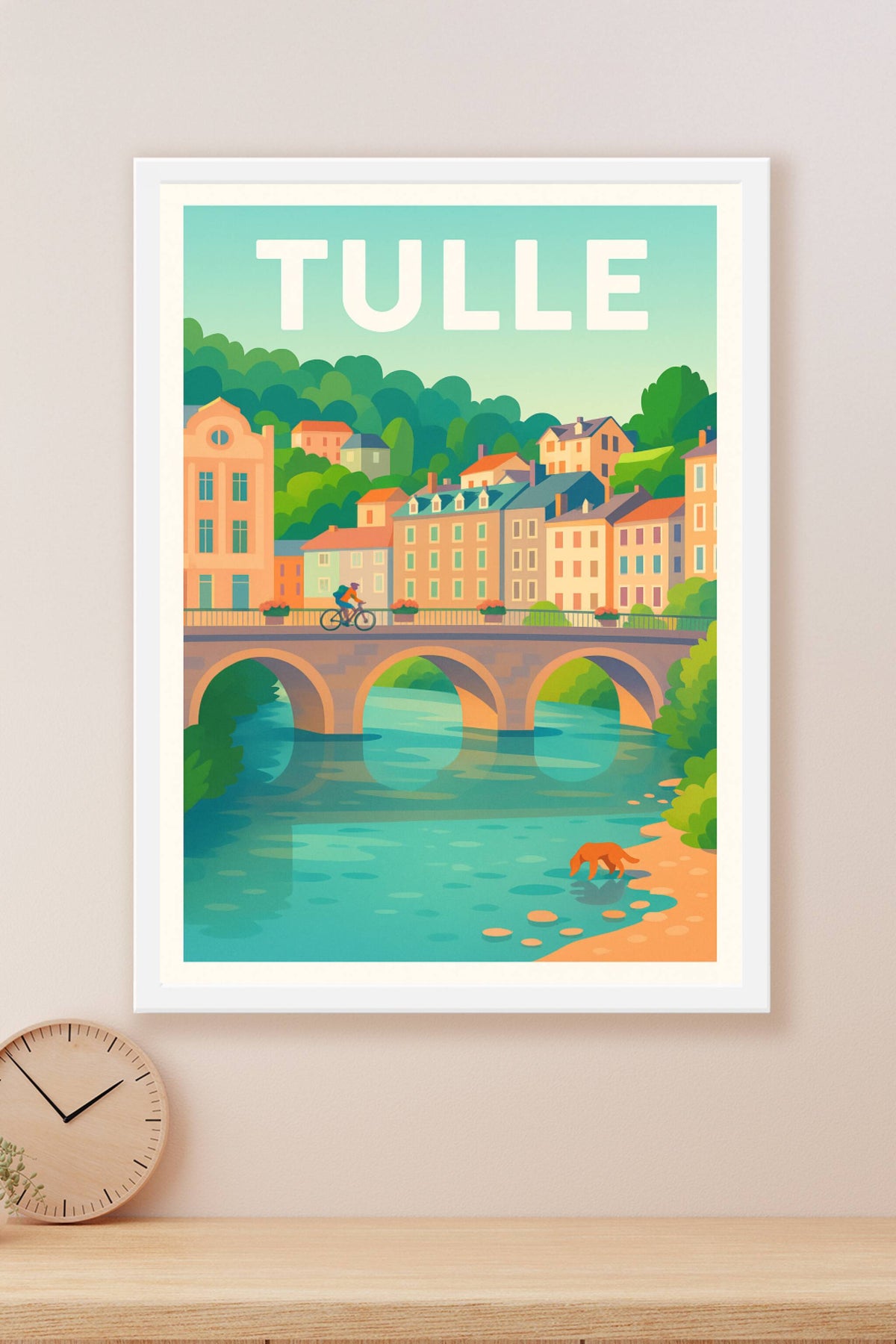 Affiche de Tulle - Charme et sérénité au fil de la rivière