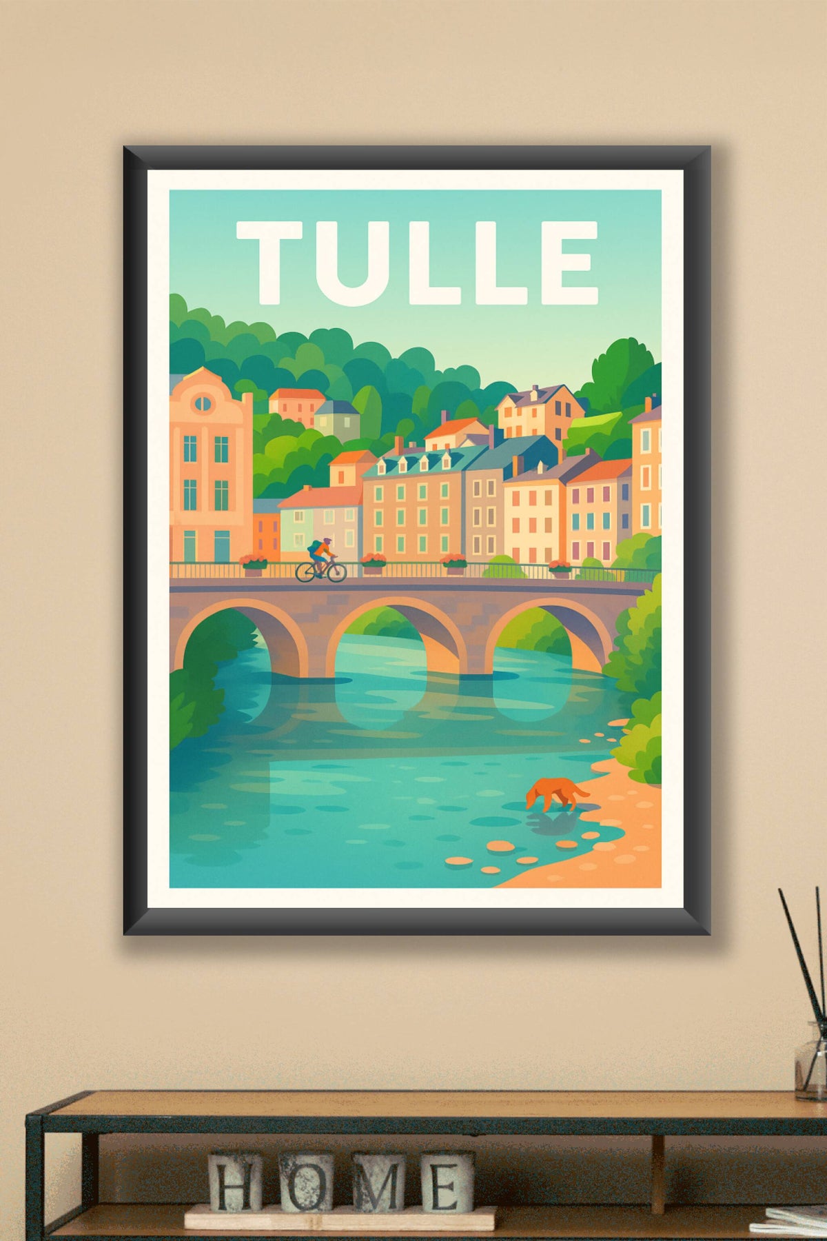 Affiche de Tulle - Charme et sérénité au fil de la rivière