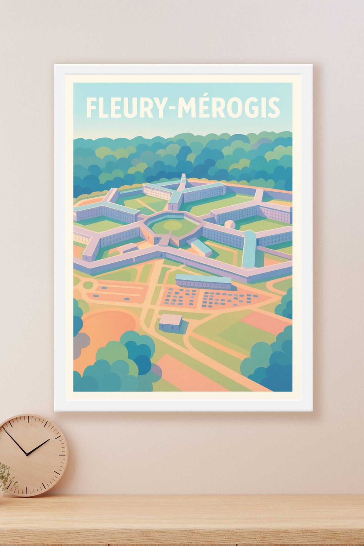 Affiche de Fleury-Mérogis - Architecture et nature en harmonie