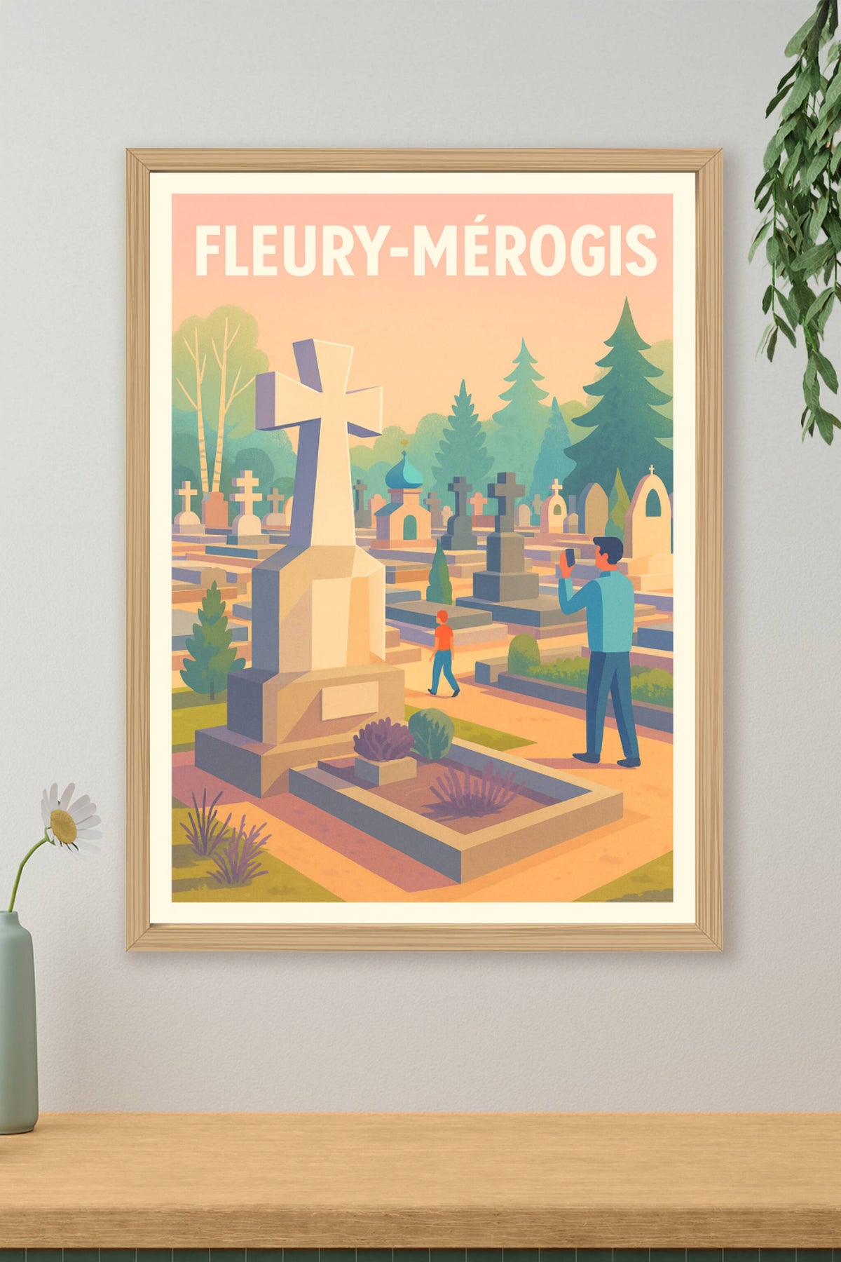Affiche de Fleury-Mérogis - Une balade paisible au cimetière historique
