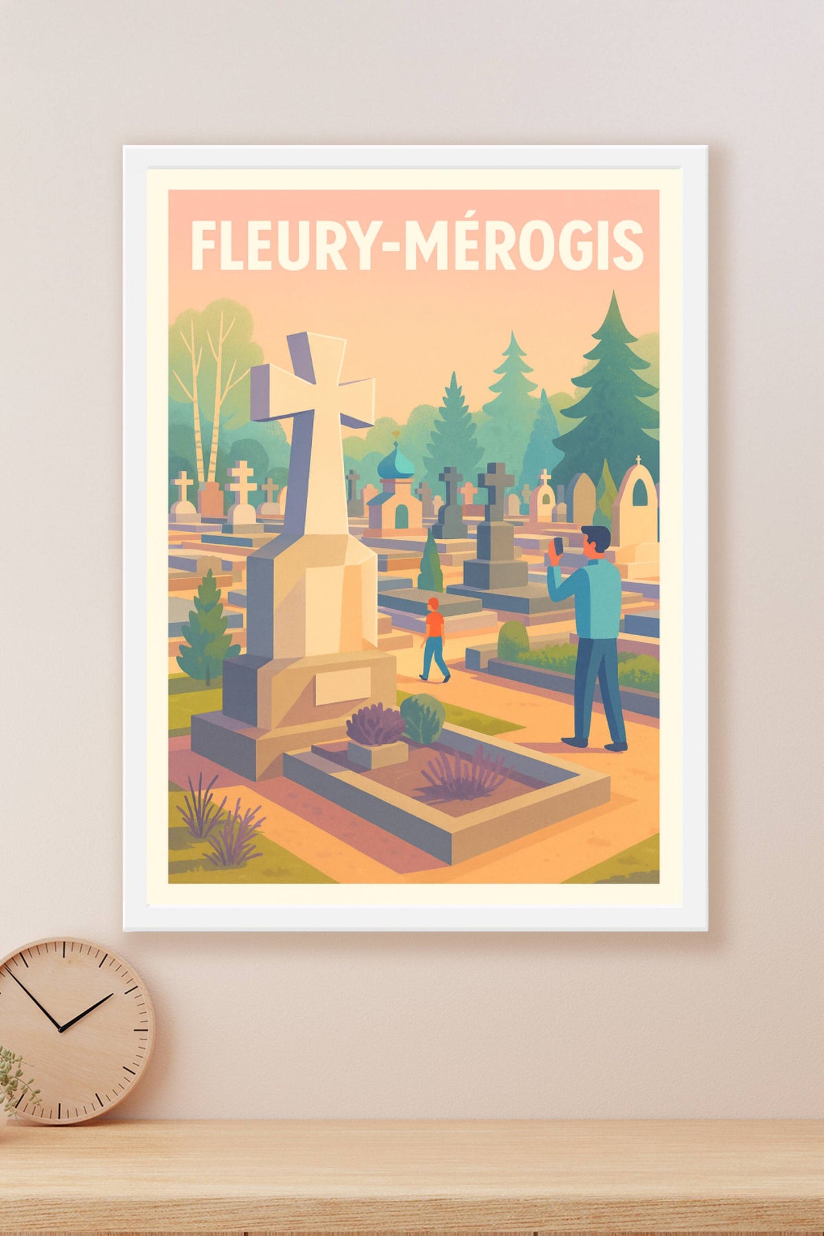 Affiche de Fleury-Mérogis - Une balade paisible au cimetière historique