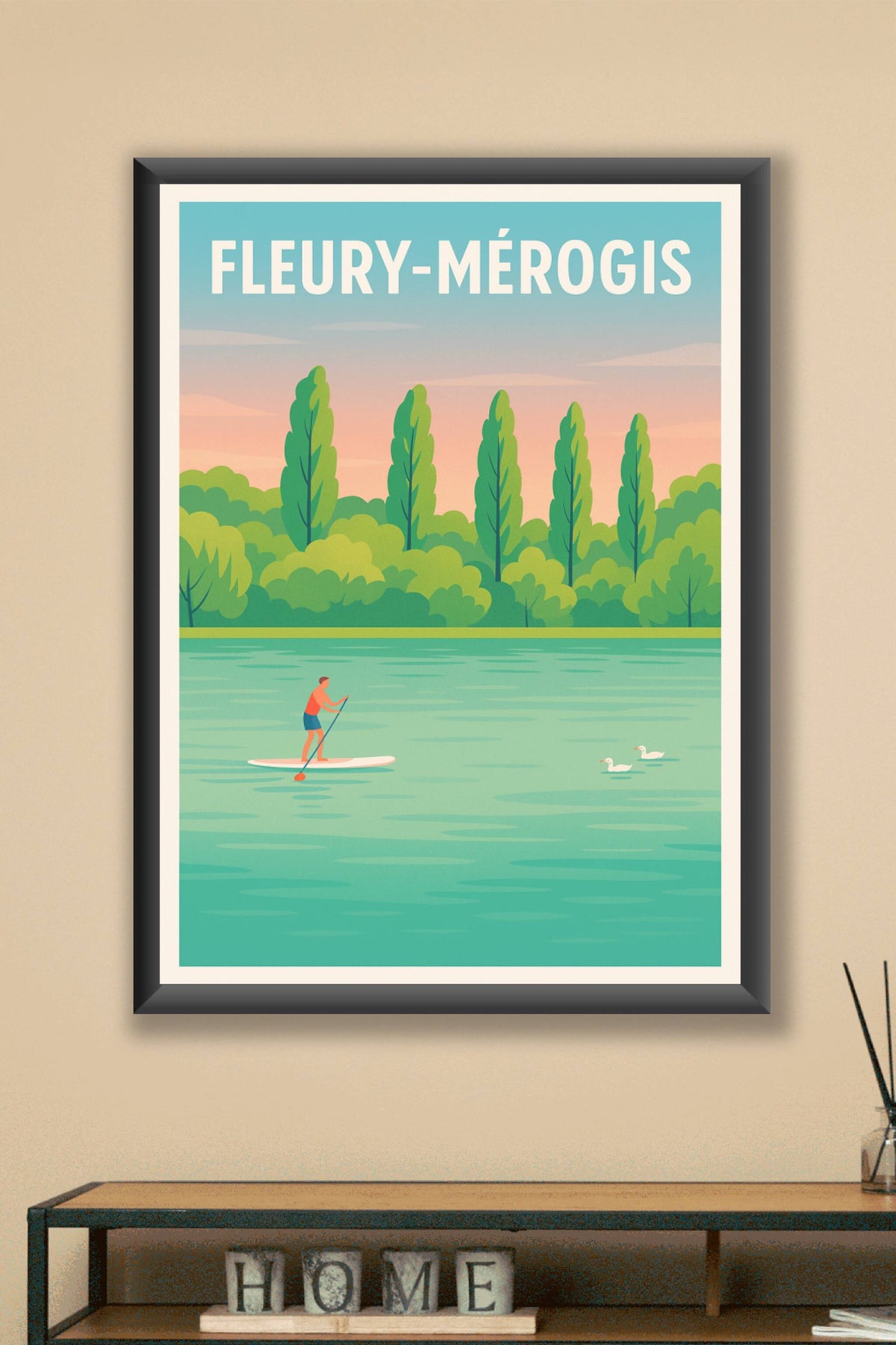Affiche de Fleury-Mérogis - Sérénité au fil de l'eau
