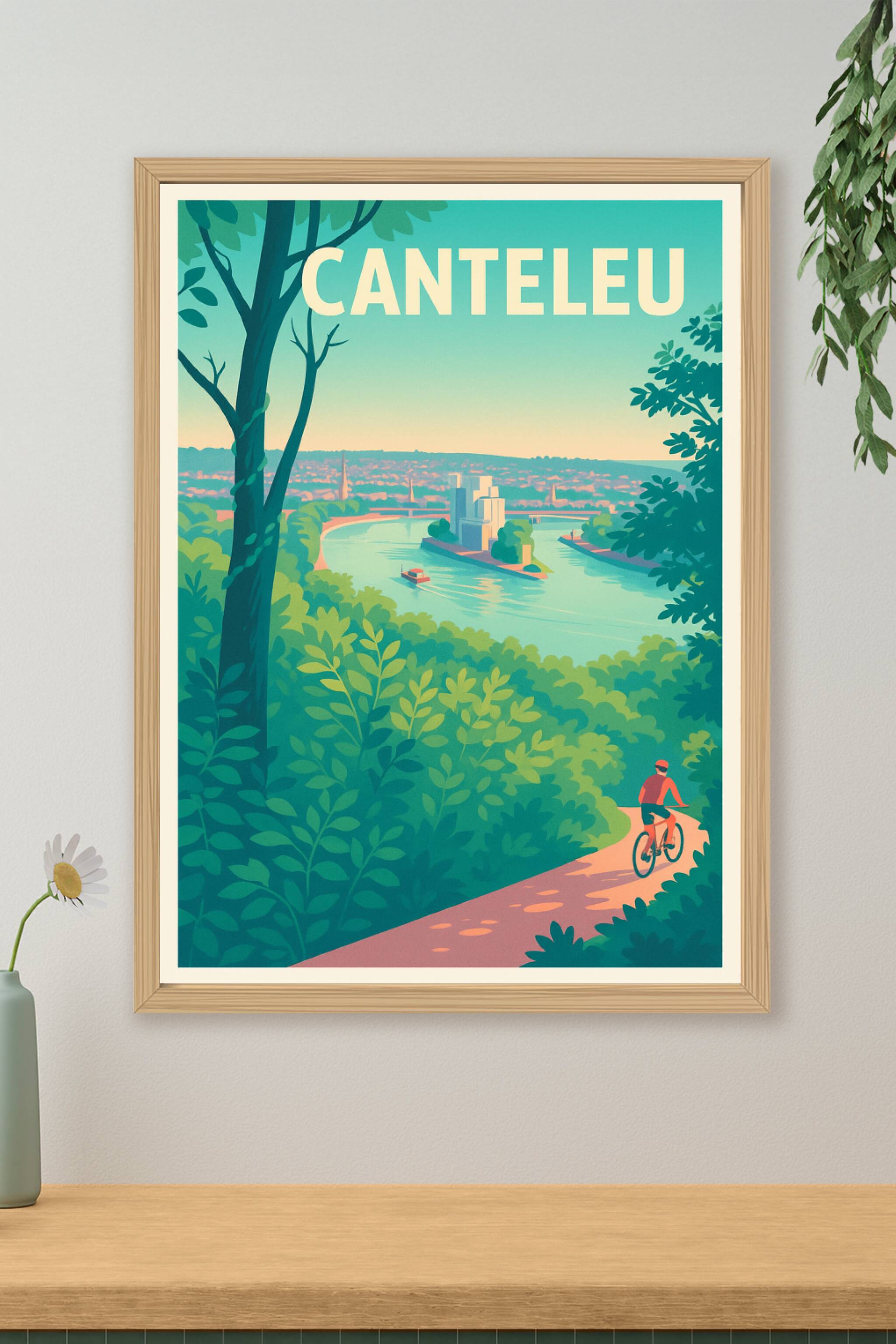 Affiche de Canteleu - Évasion nature et rivière paisible