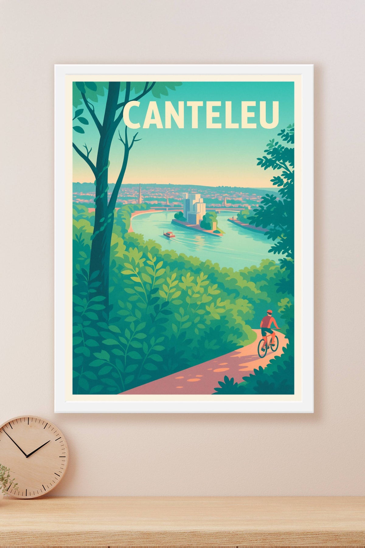 Affiche de Canteleu - Évasion nature et rivière paisible