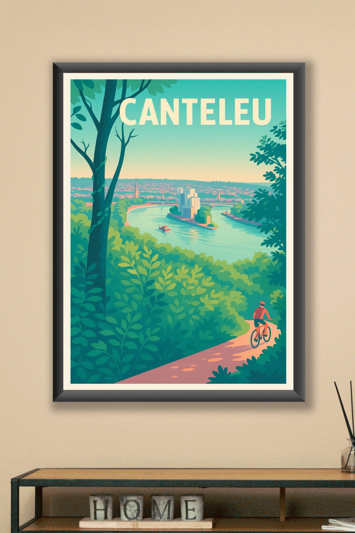 Affiche de Canteleu - Évasion nature et rivière paisible