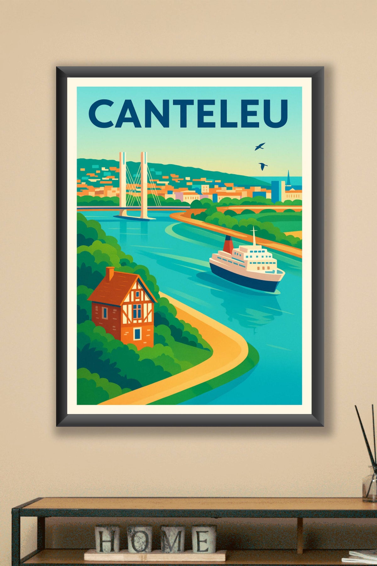 Affiche de Canteleu - Charme fluvial et modernité
