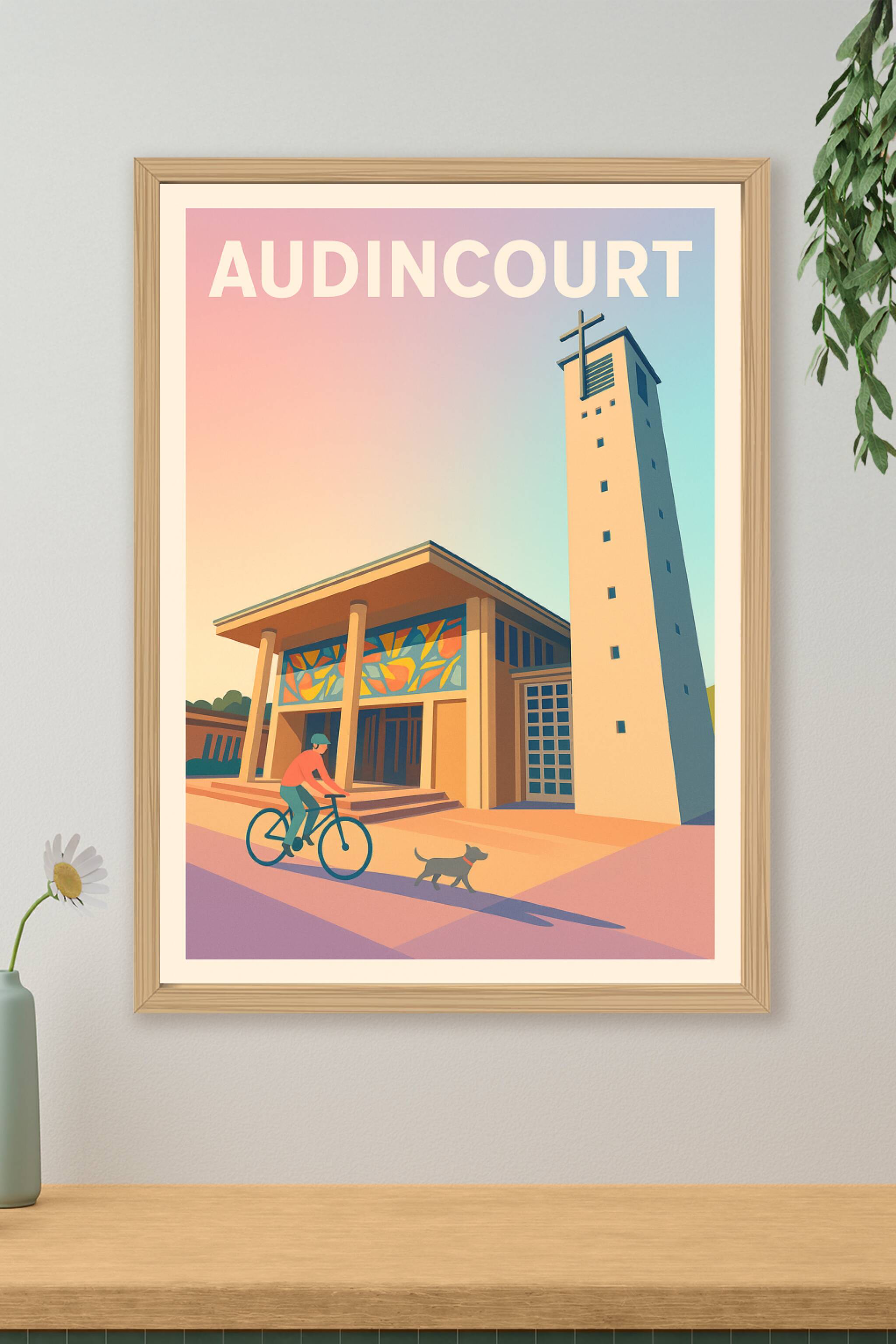 Affiche de Audincourt - Un instant paisible au cœur de la ville