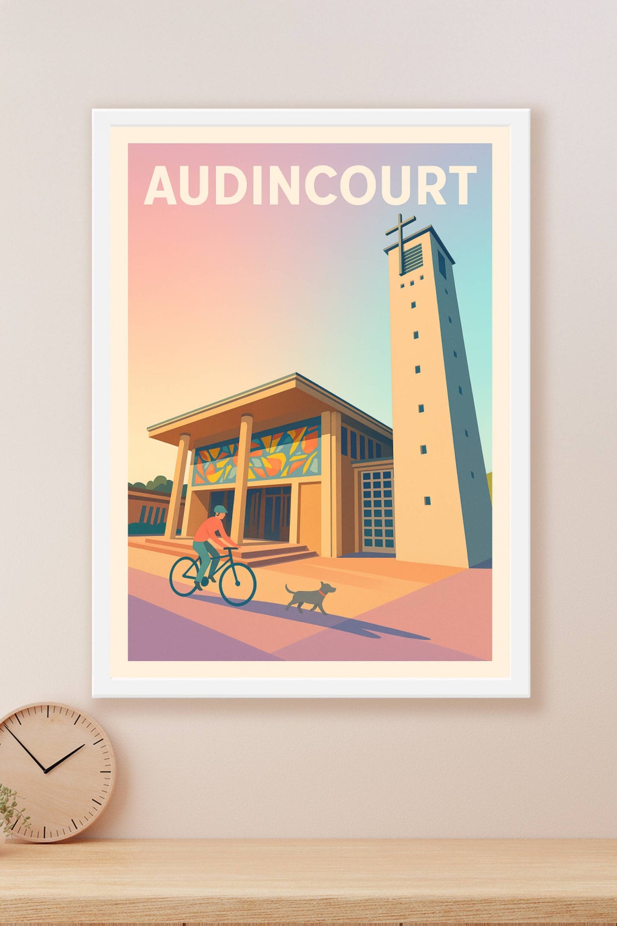 Affiche de Audincourt - Un instant paisible au cœur de la ville