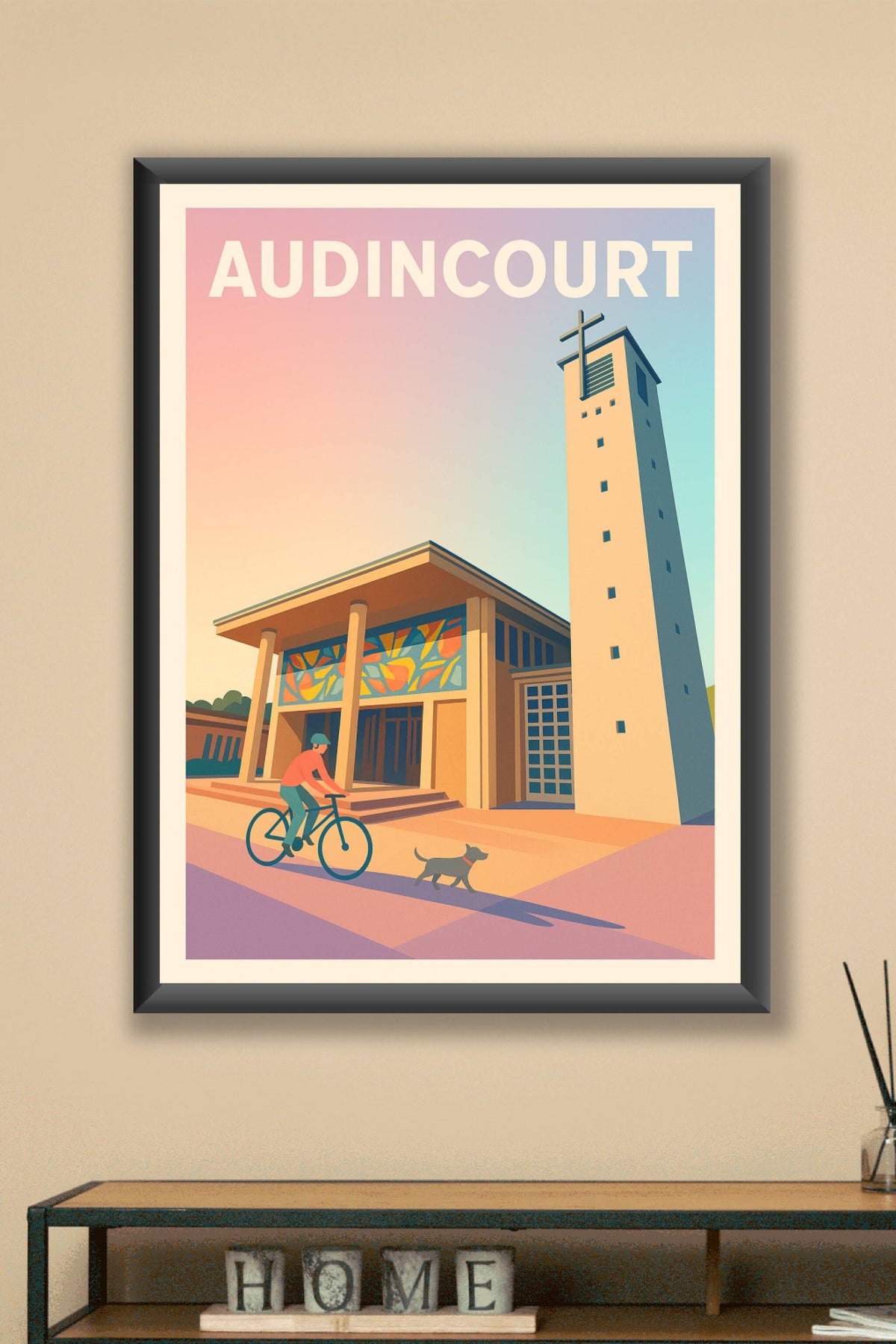 Affiche de Audincourt - Un instant paisible au cœur de la ville