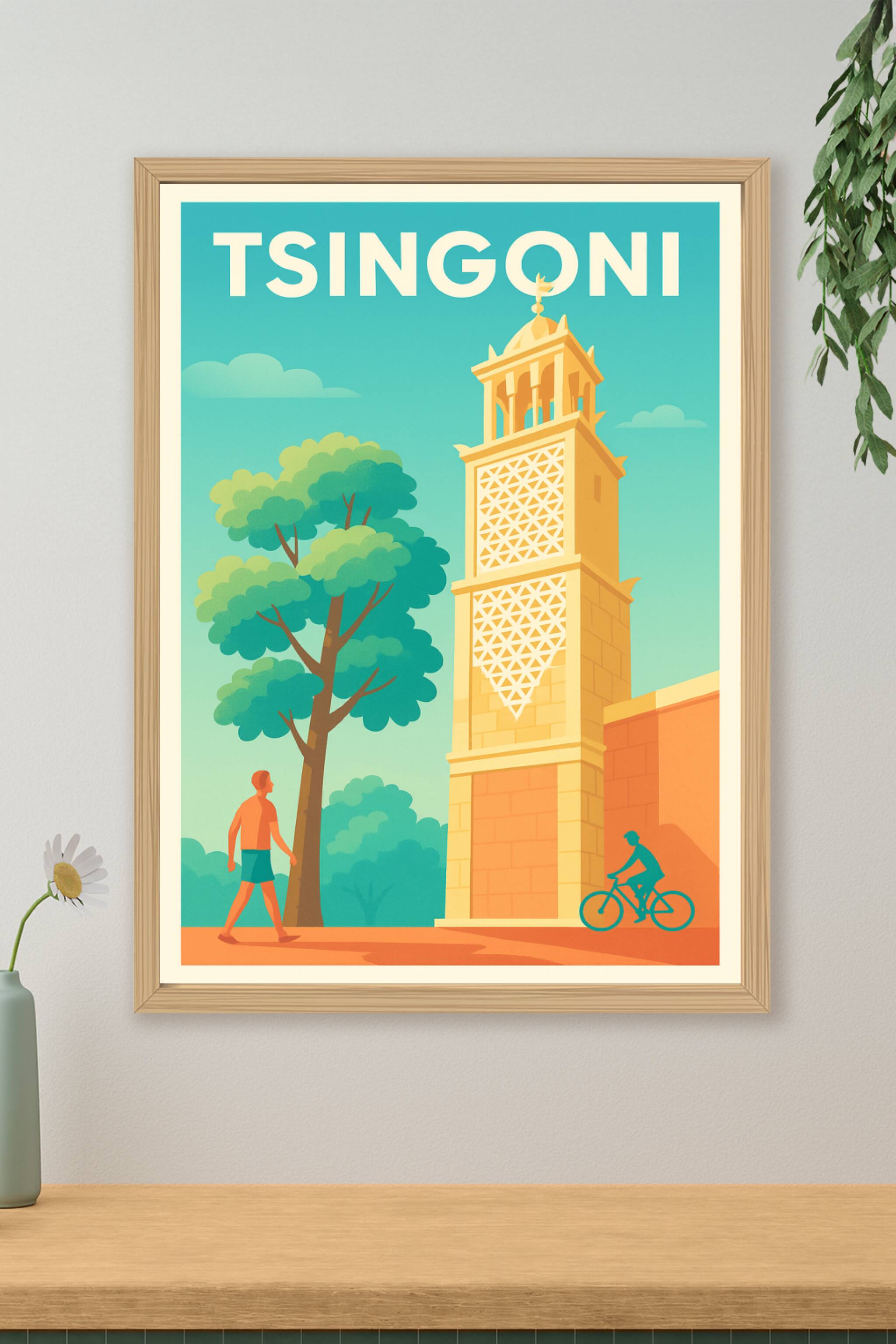 Affiche de Tsingoni - Charme et sérénité de l'île