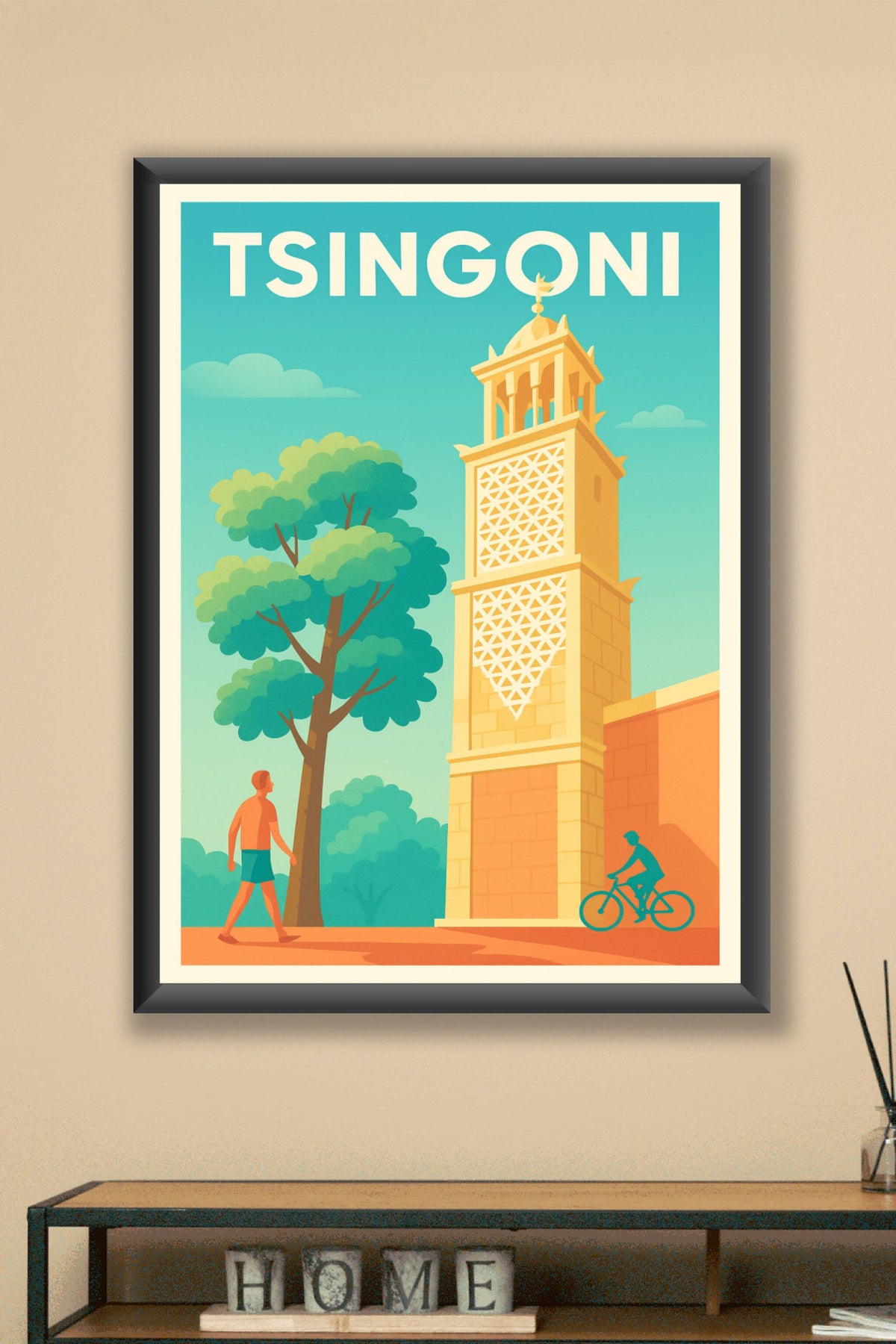 Affiche de Tsingoni - Charme et sérénité de l'île