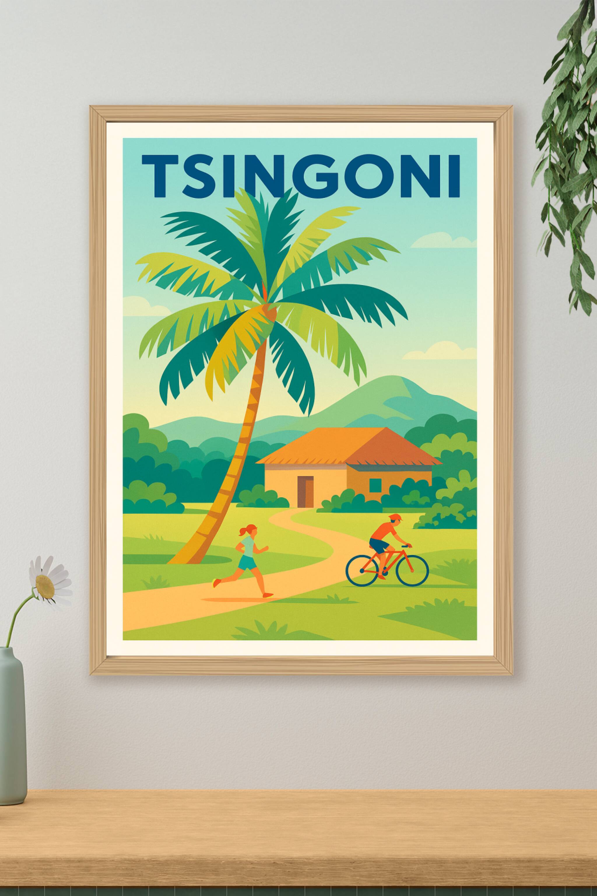 Affiche de Tsingoni - Escapade tropicale et nature retrouvée