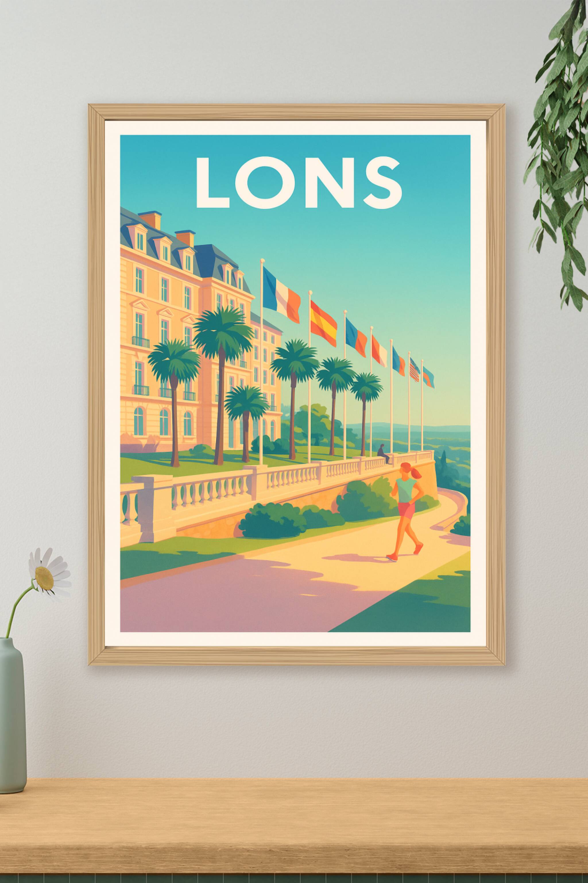 Affiche de Lons - Évasion lumineuse au fil des drapeaux