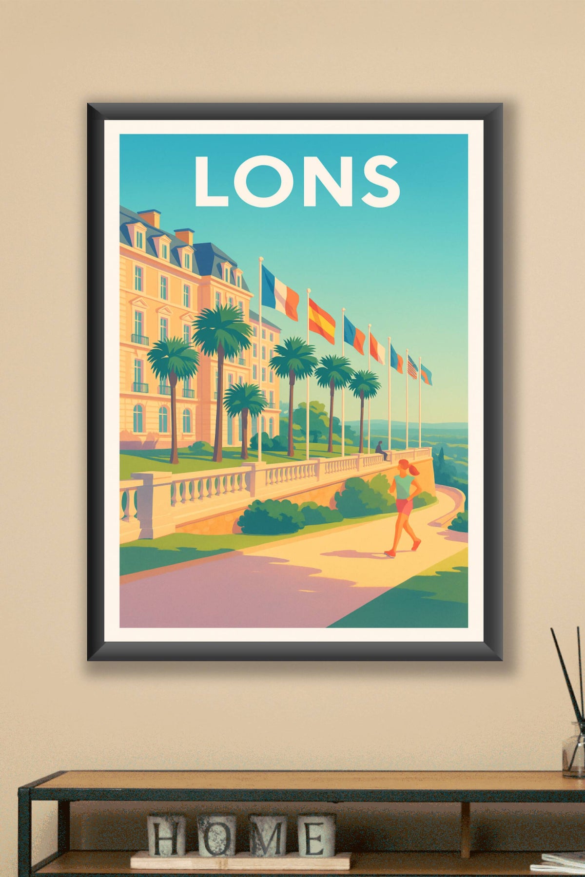 Affiche de Lons - Évasion lumineuse au fil des drapeaux