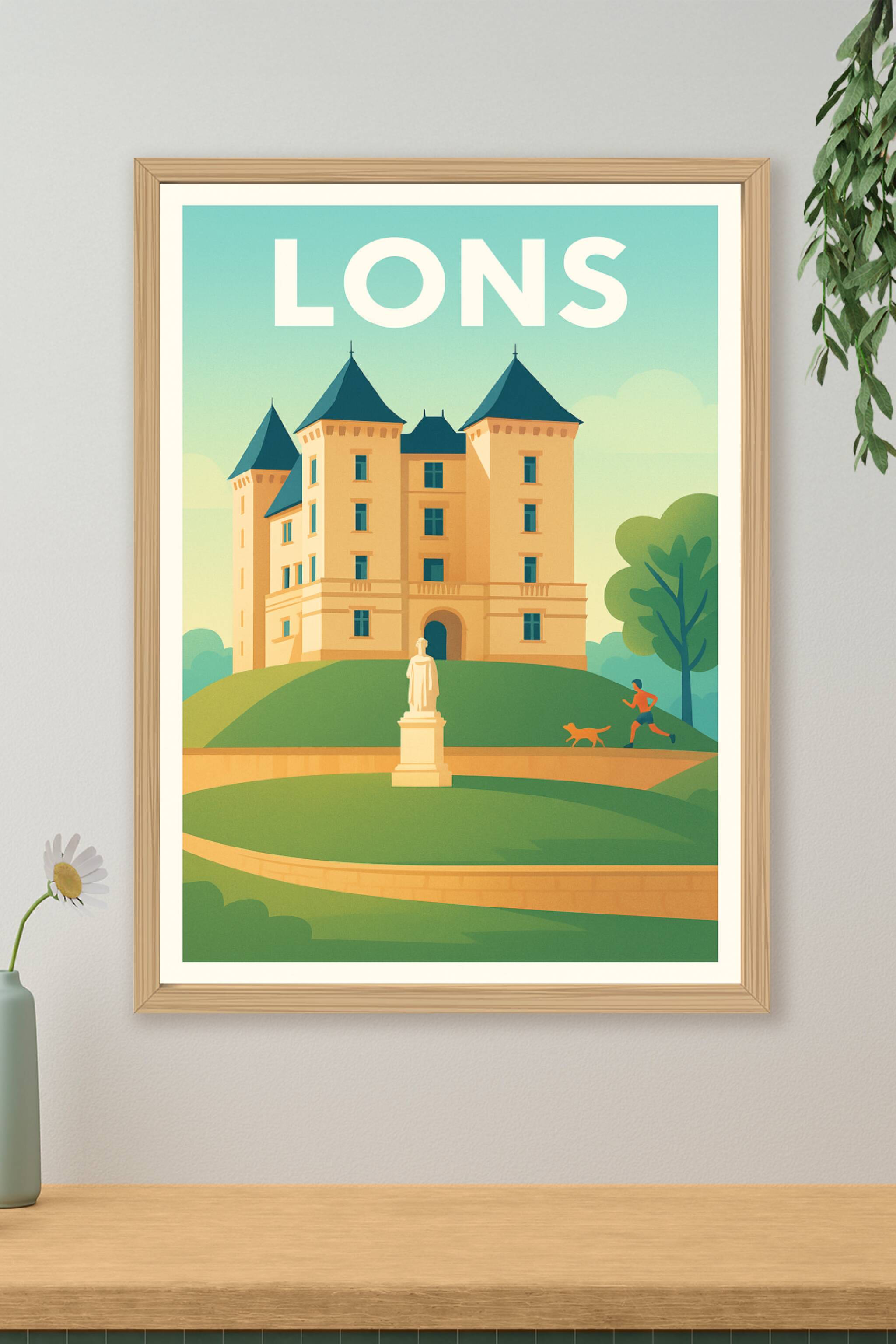 Affiche de Lons - Charme et tranquillité au Château