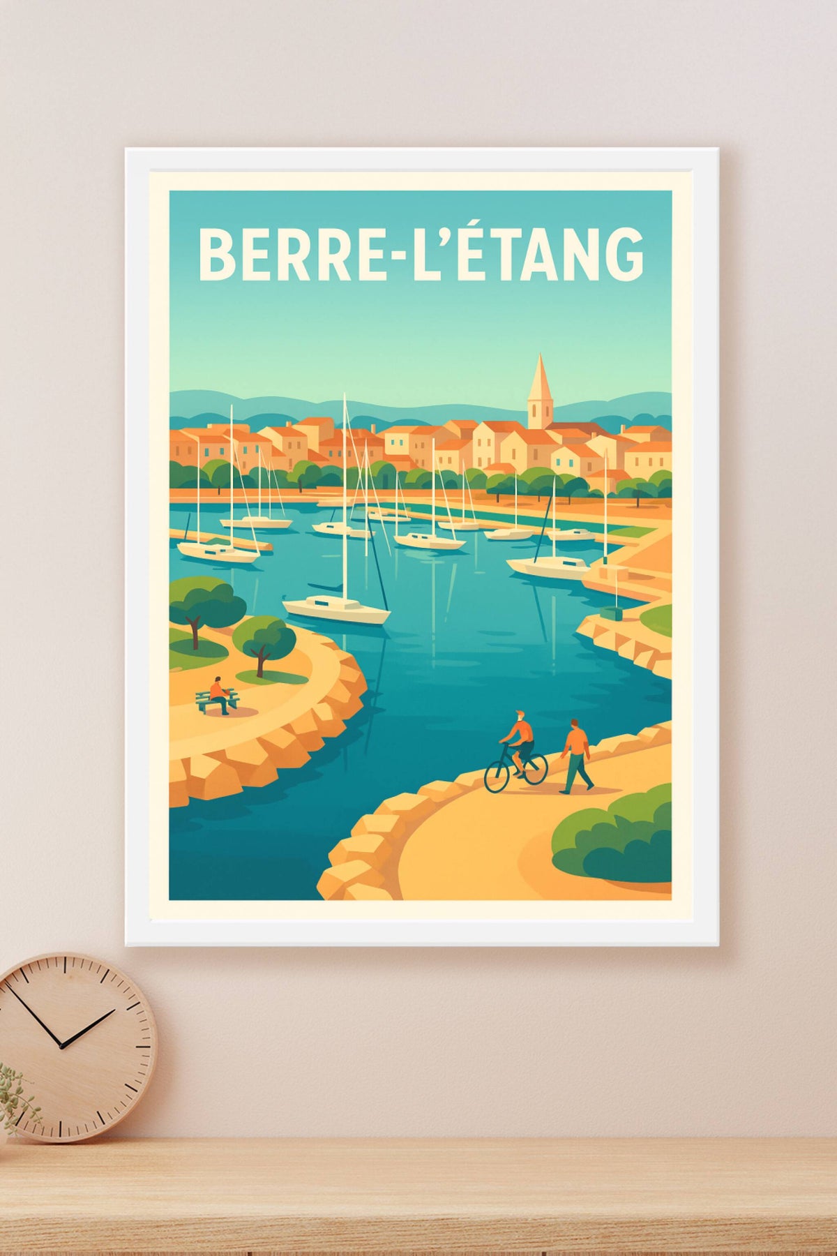 Affiche de Berre-l'Étang - Sérénité au bord du lagon