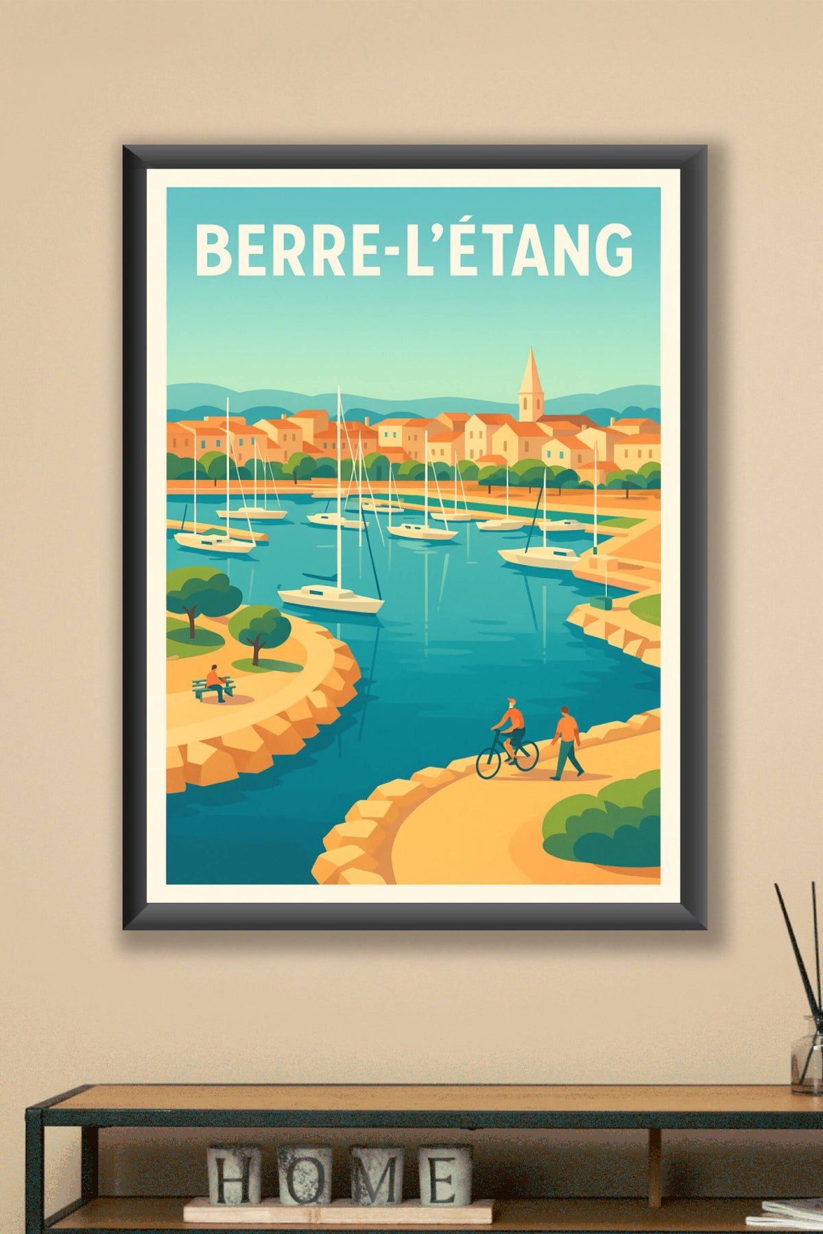 Affiche de Berre-l'Étang - Sérénité au bord du lagon