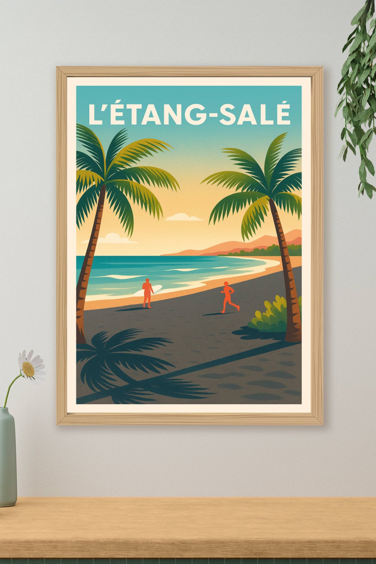 Affiche de L'Étang-Salé - L'escapade balnéaire ensoleillée