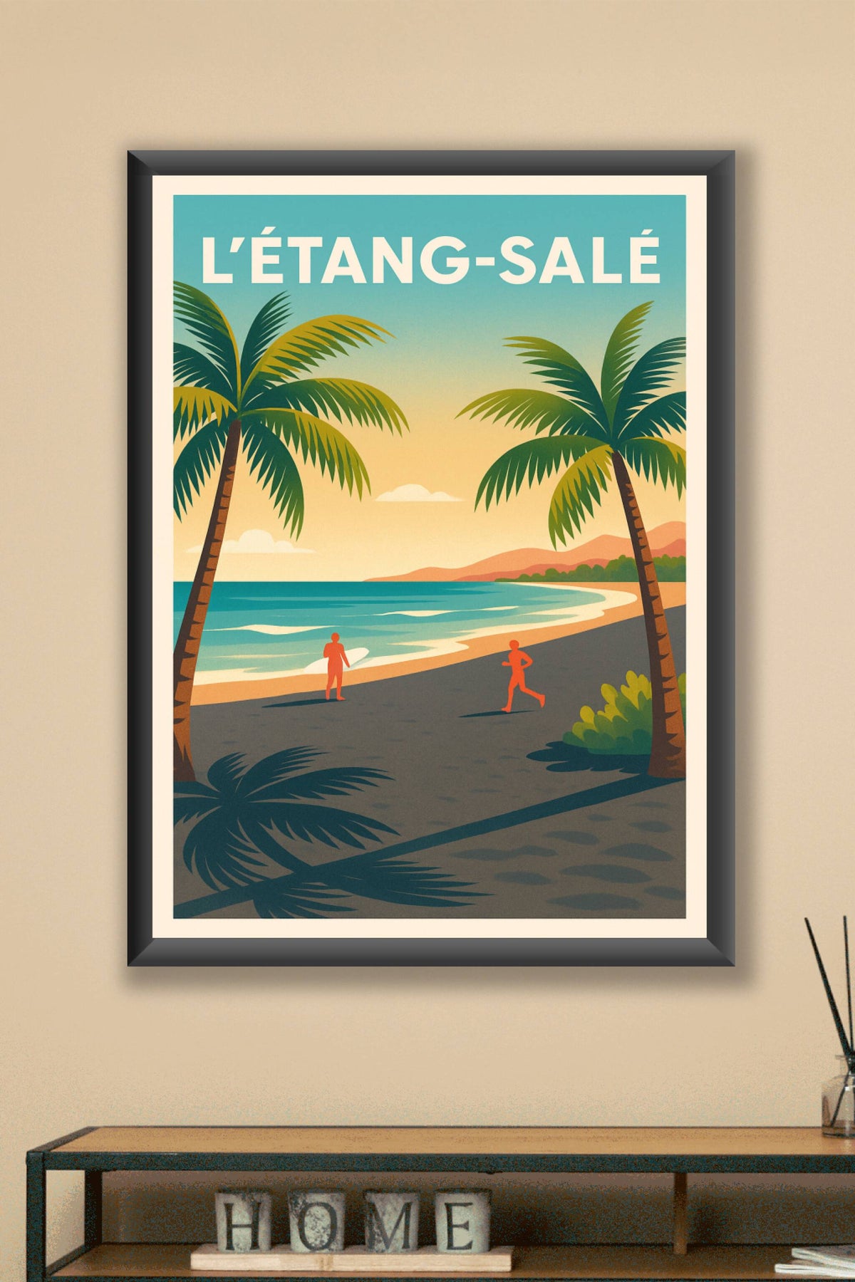 Affiche de L'Étang-Salé - L'escapade balnéaire ensoleillée