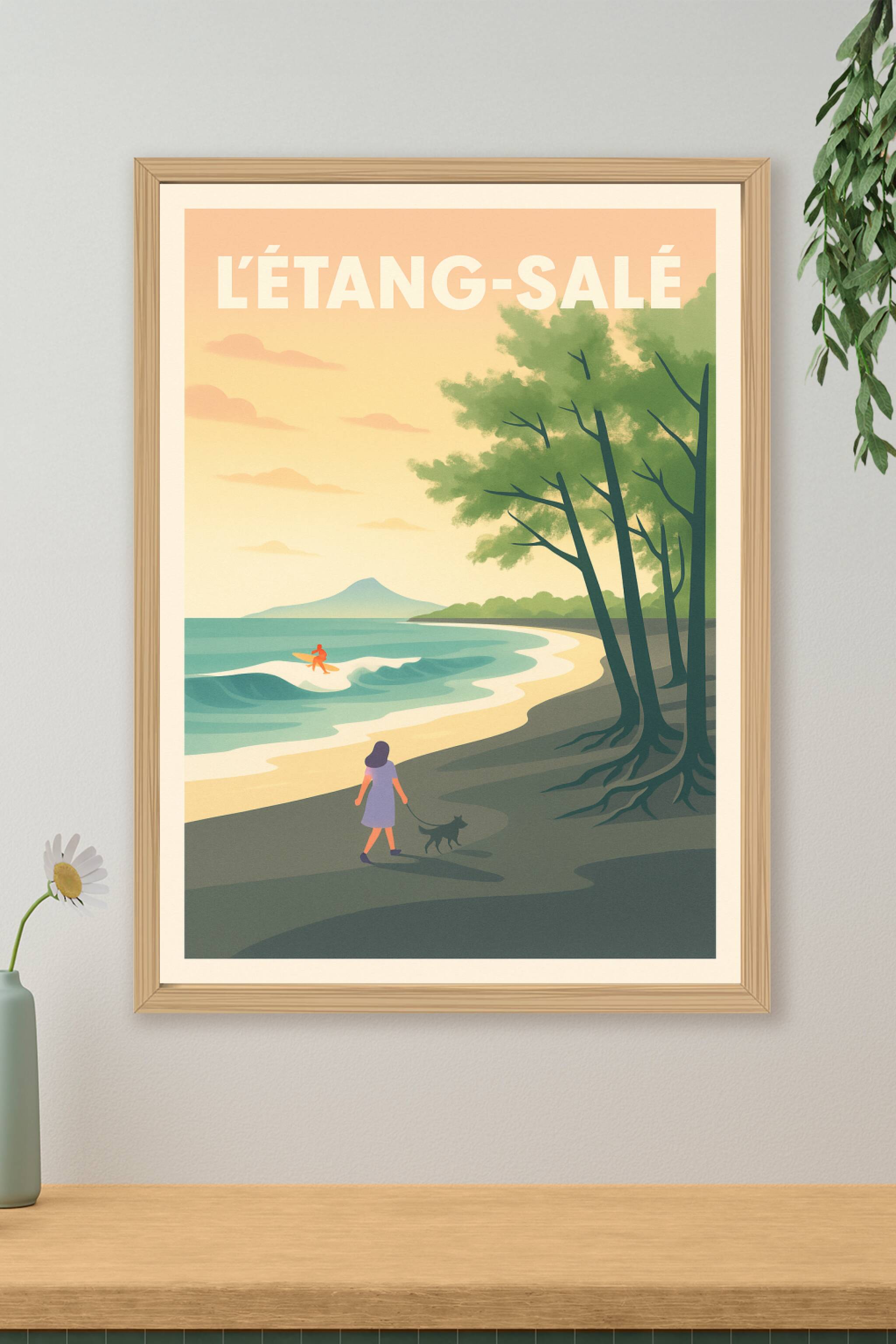 Affiche de L'Étang-Salé - Évasion en bord de mer