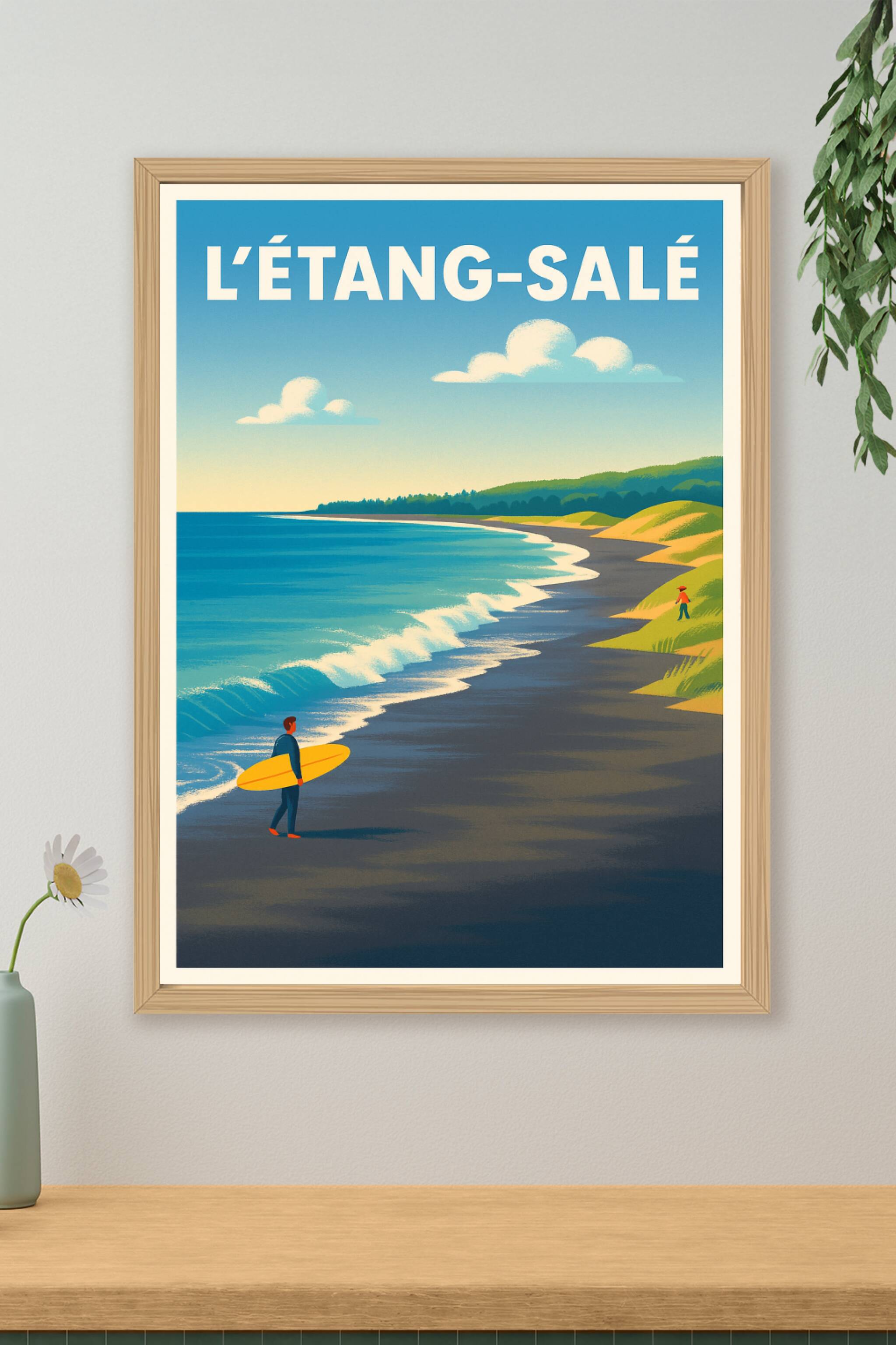 Affiche de L'Étang-Salé - Invitation à la Côte Sauvage