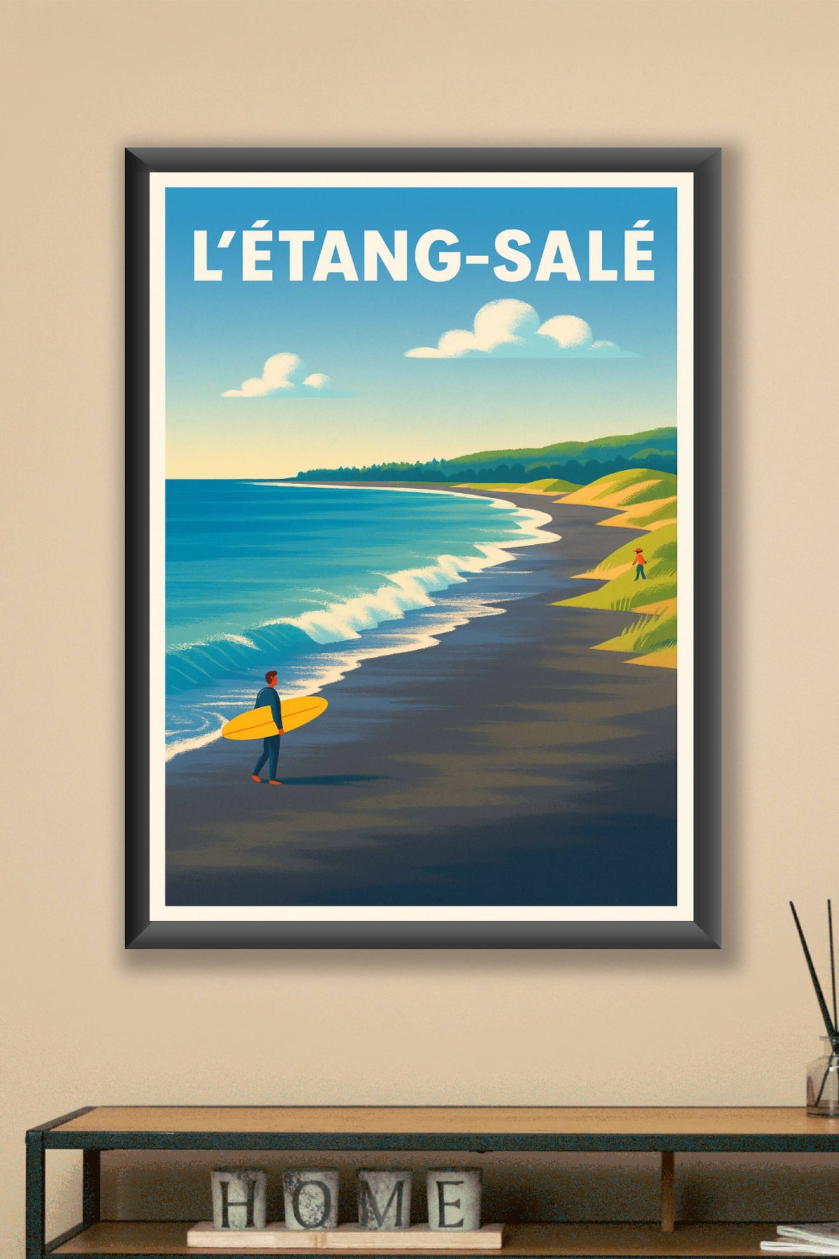 Affiche de L'Étang-Salé - Invitation à la Côte Sauvage
