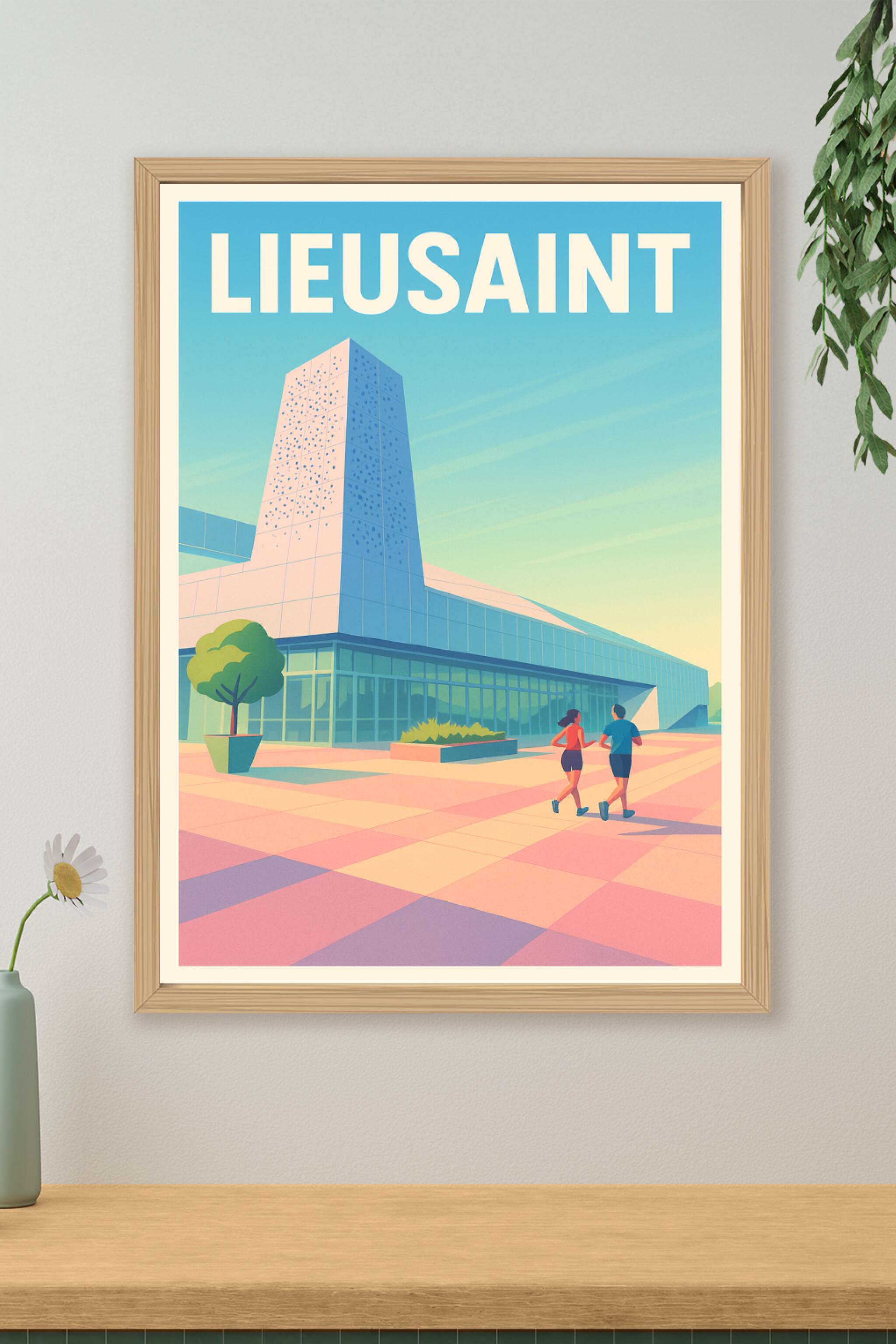 Affiche de Lieusaint - Modernité et Vitalité Urbaine